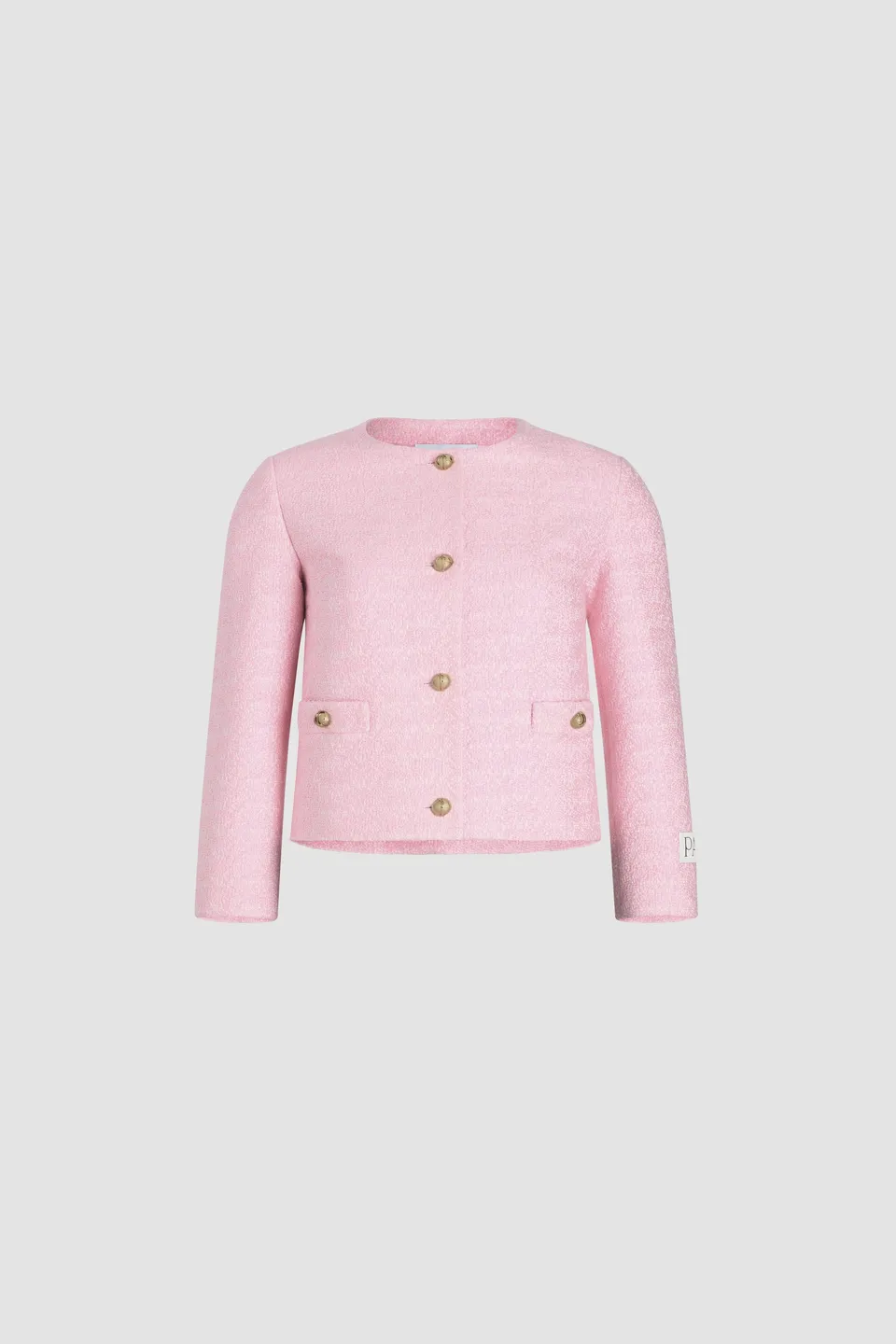 Patou Jackets JA050 veste tweed rose coton bio