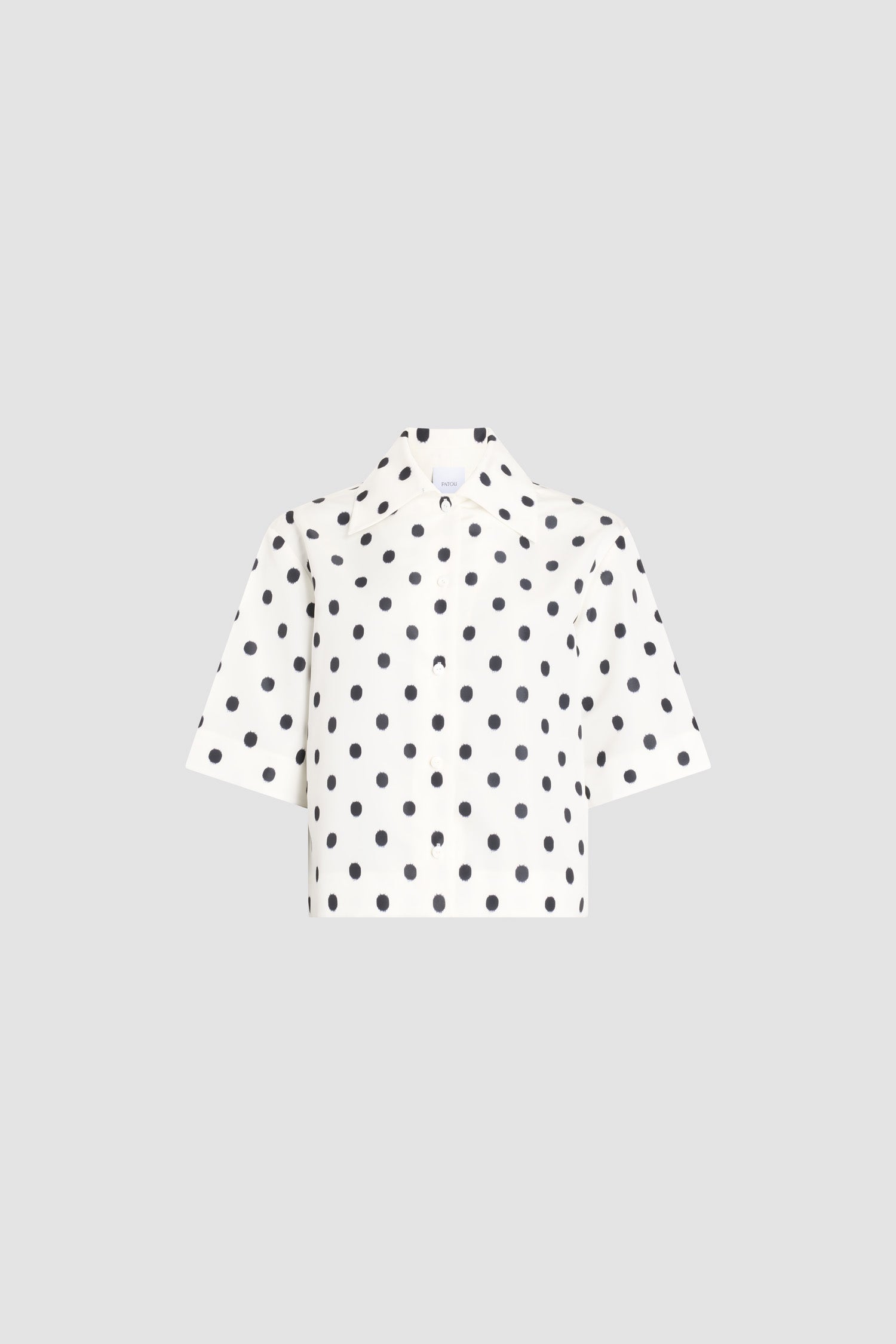 Patou BL059 blouse faille pois Cloud Dancer 34-44