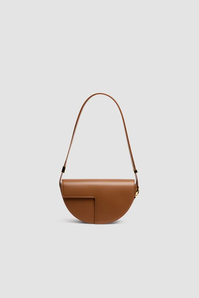 Patou BA022 Le Patou sac cuir Acajou 25 cm bandoulière