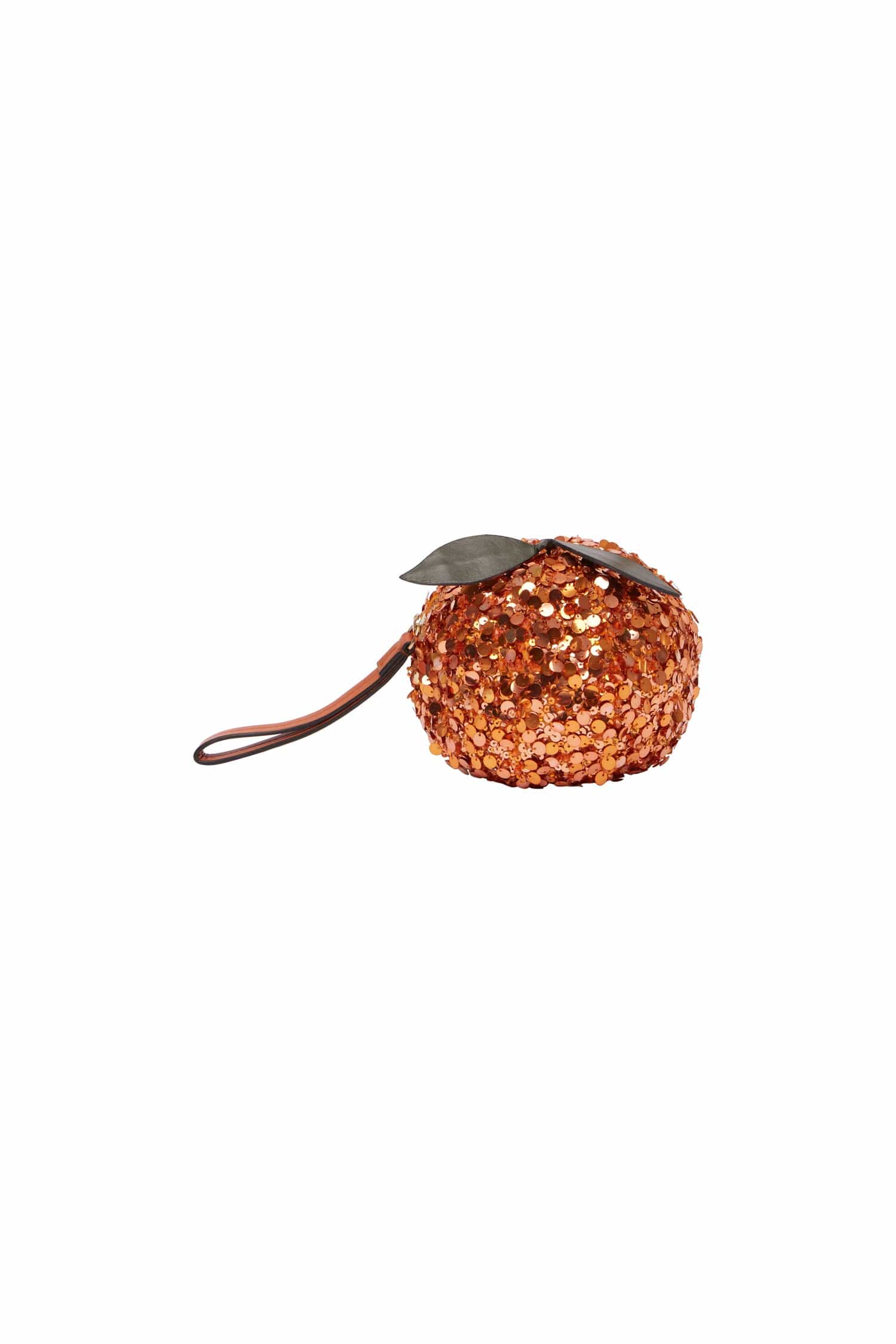 Alemaïs Orange Embellished Mini Bag sac orange sequins