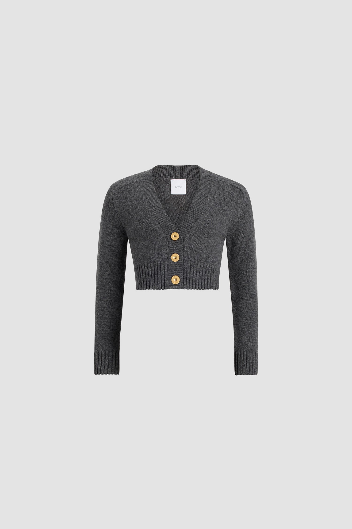 Patou KN277 cardigan court laine cachemire Mercury