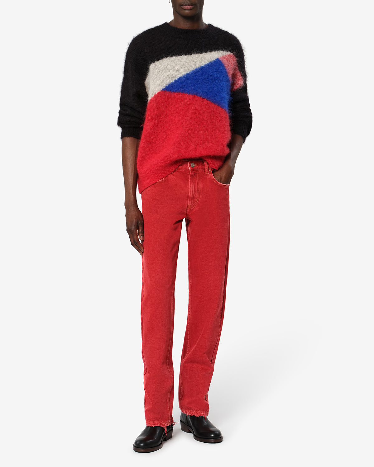 Isabel Marant Leonard PU1001HA pull mohair multicolore