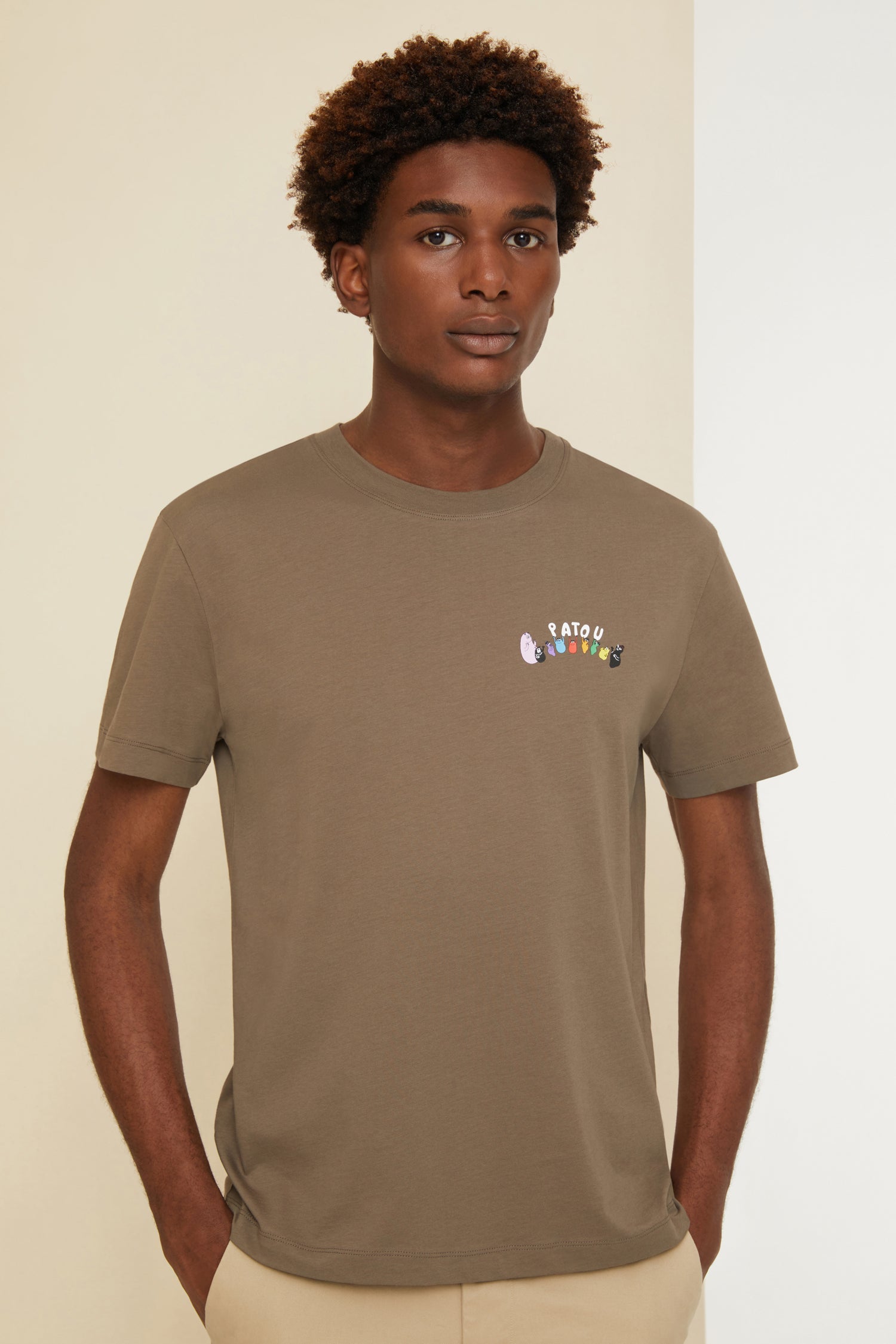 Patou JE046 t-shirt Barbapatou coton bio bronze