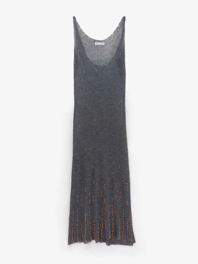Ester Manas Beaded Open-Knit Wool robe M/L