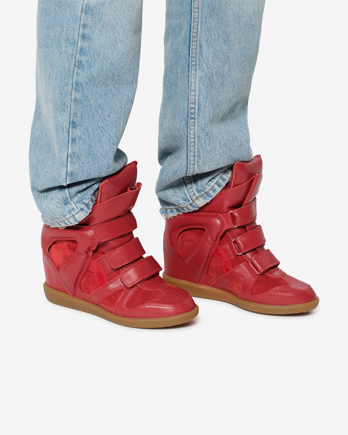 Isabel Marant Bekett Ring BK0104FA baskets rouge écarlate