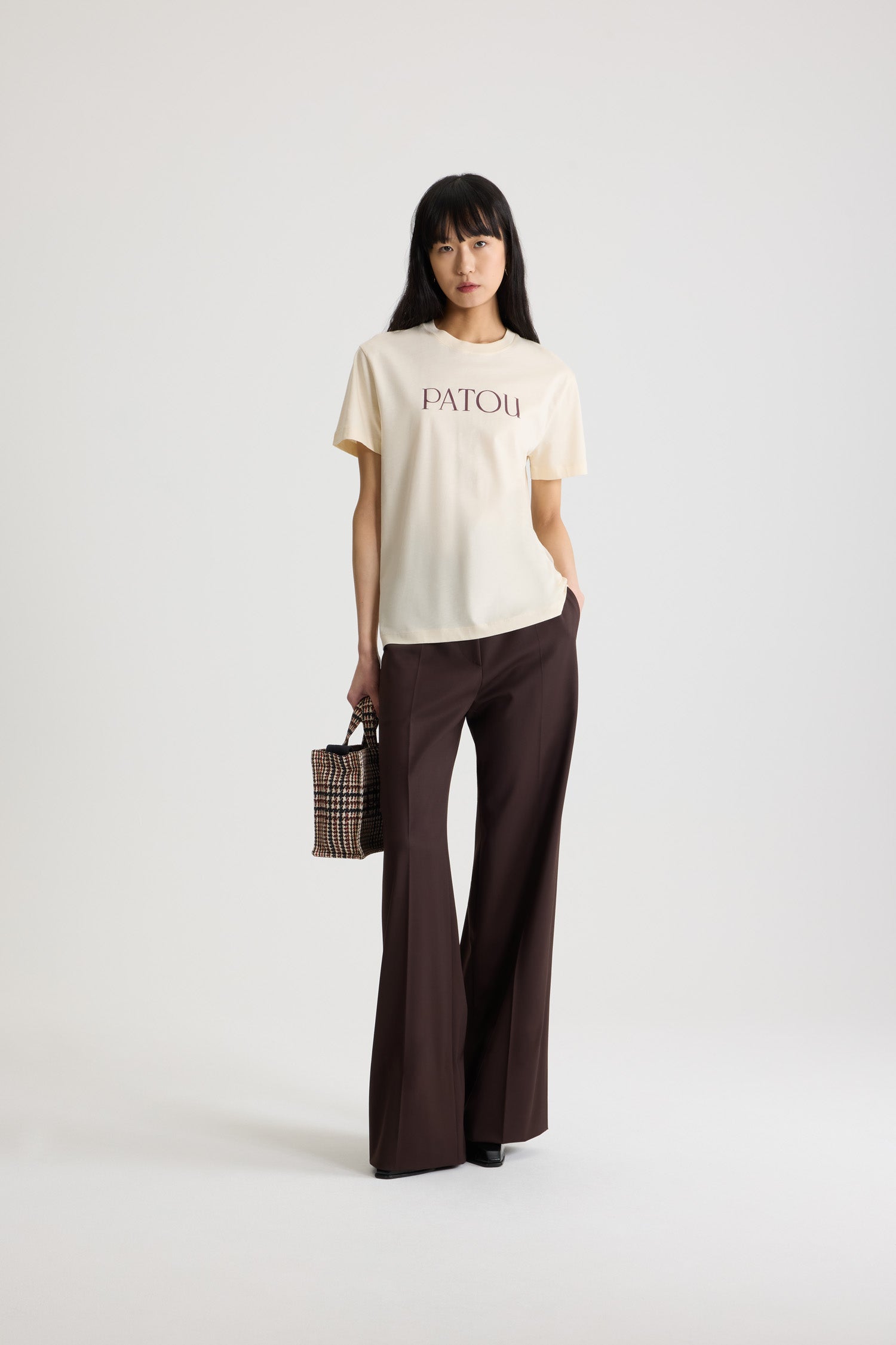 Patou T-Shirts t-shirt JE029 Snowberry White coton bio