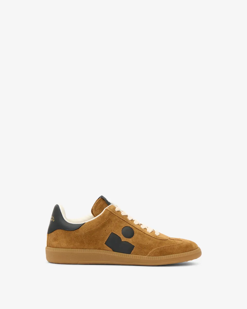 Isabel Marant Bryce baskets cognac-noir perforées cuir