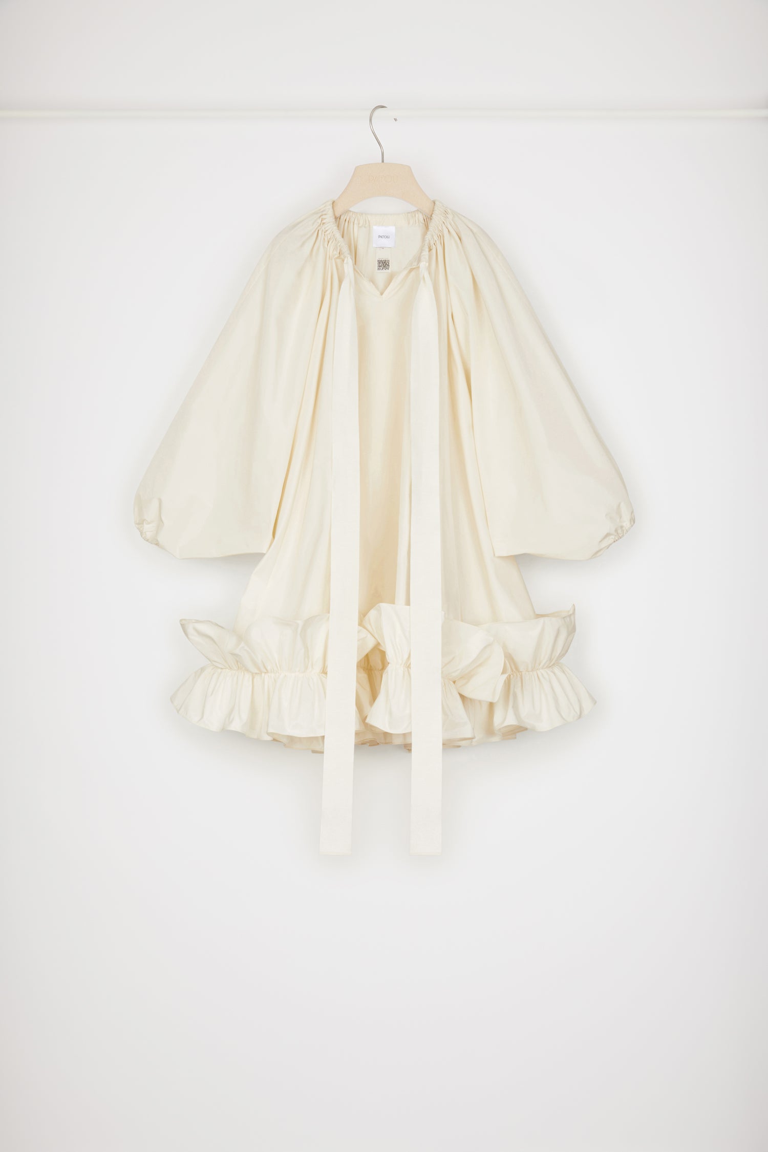 Patou P23DR1080011007W robe ivoire faille recyclée