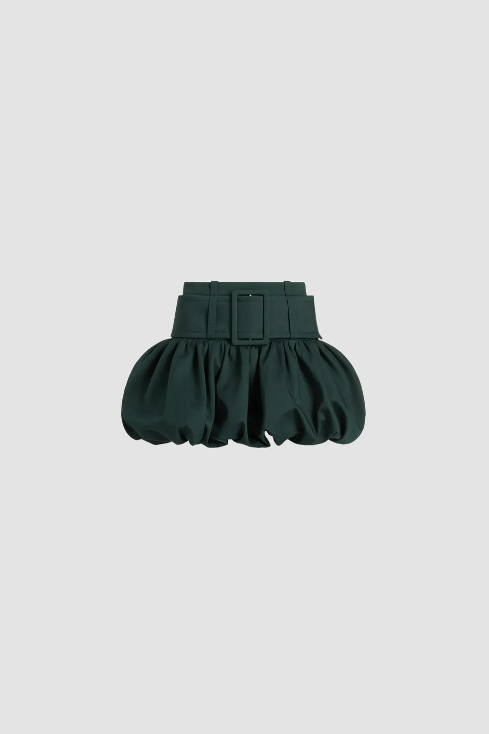 Patou SK097 mini-jupe bulle coton bio verte Garden Green