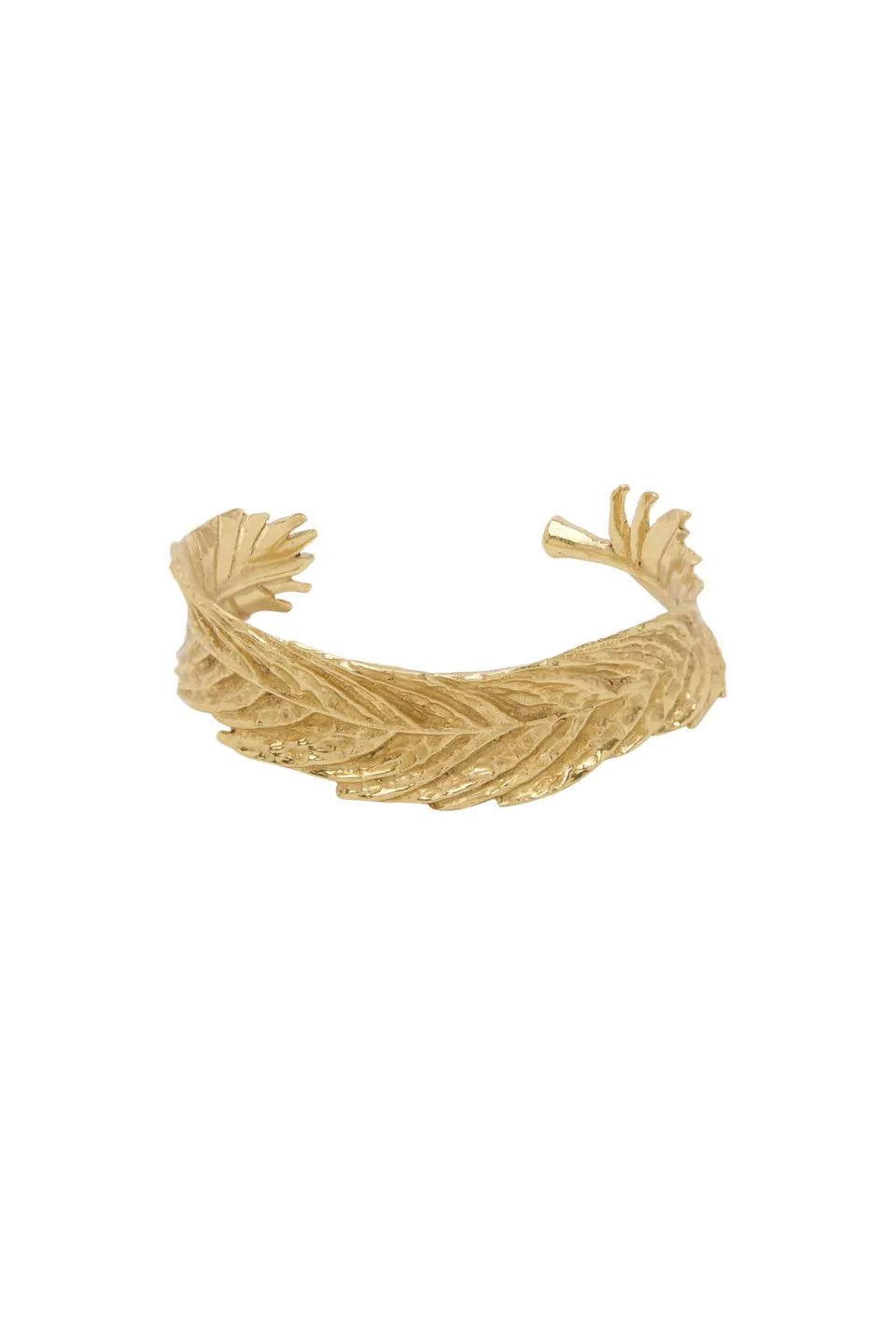 Alemais Django Feather Cuff bracelet plume doré taille unique