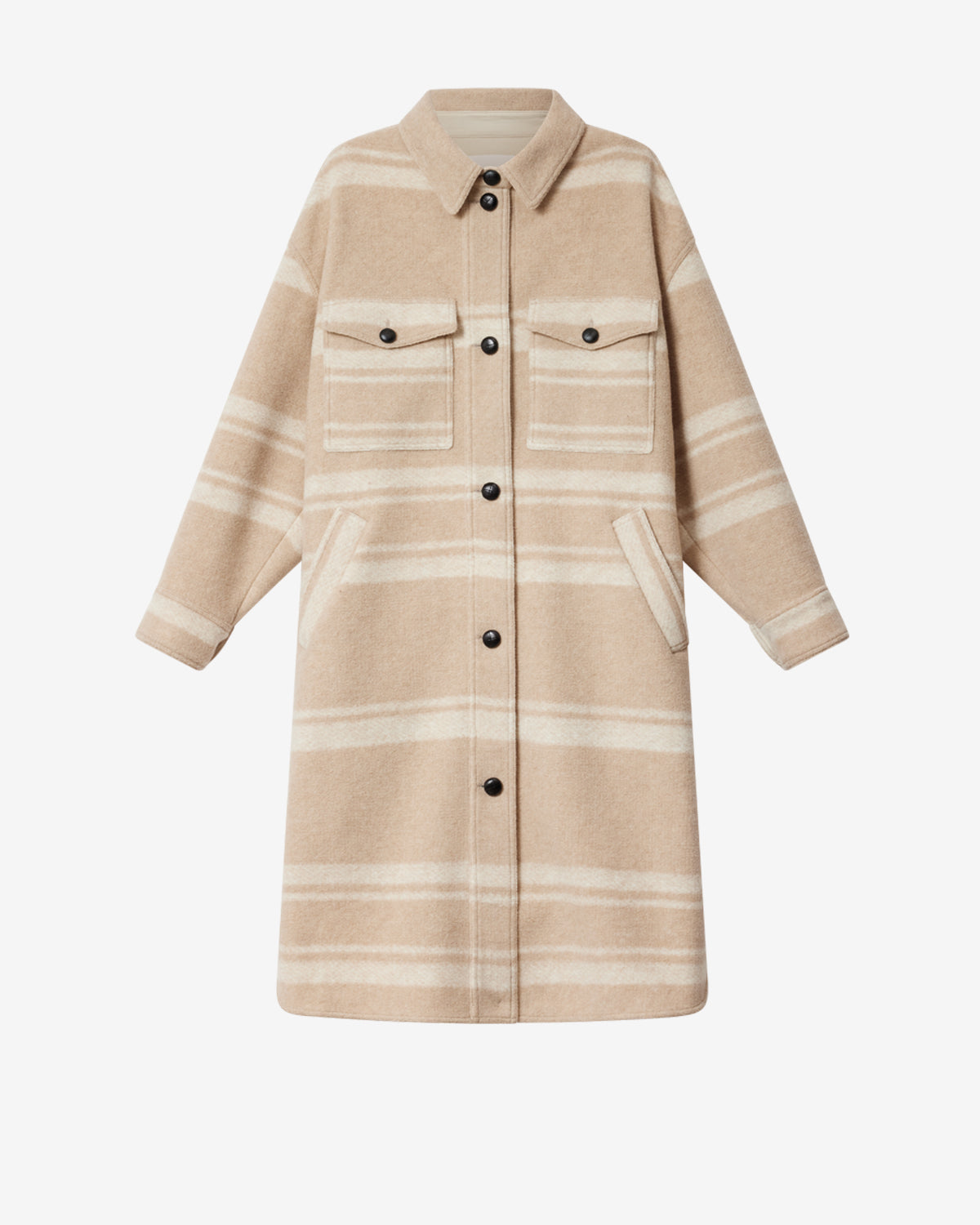 Isabel Marant Manteaux Djila manteau sable rayures