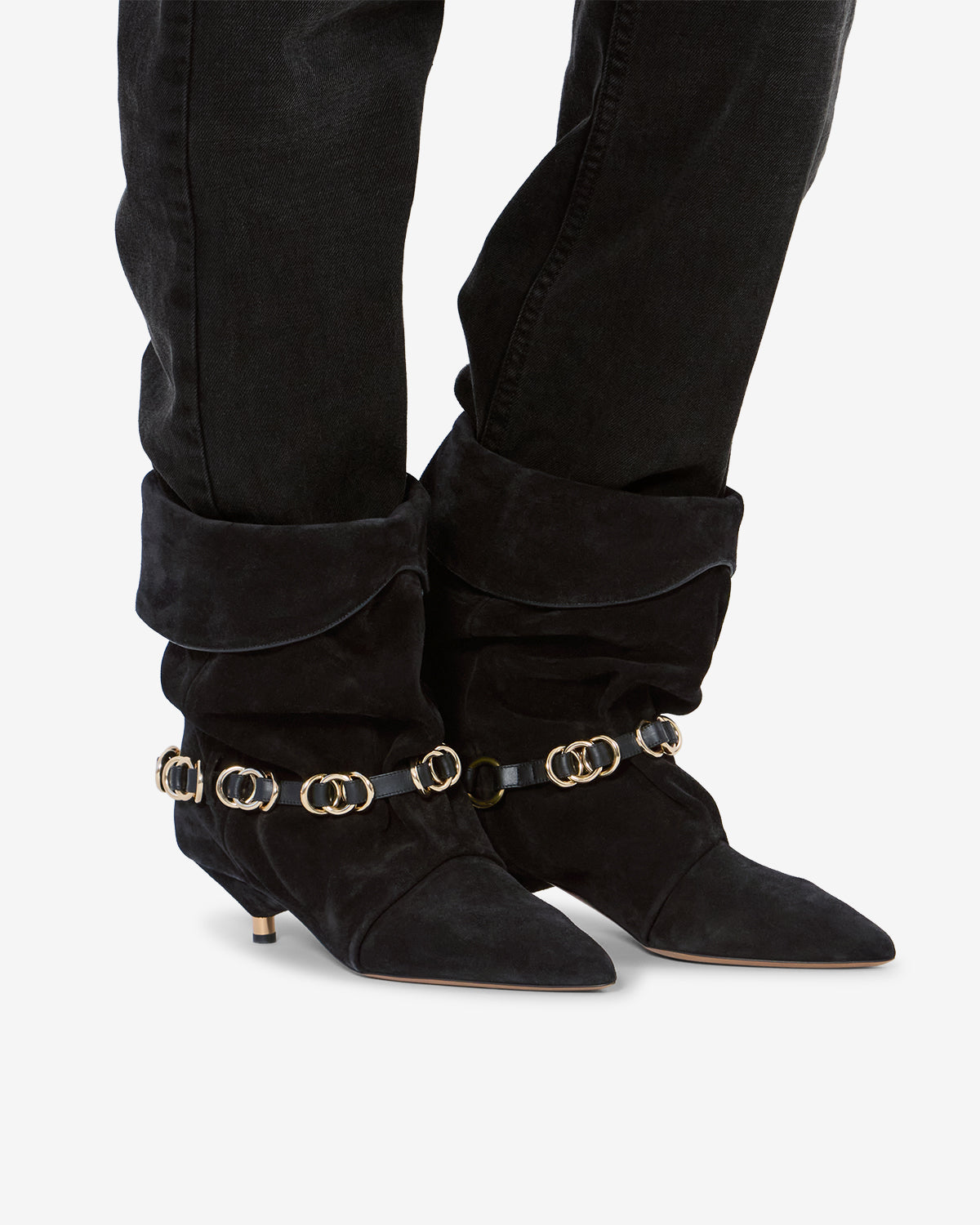 Isabel Marant Edrik BO0285FA bottines noir cuir talon 4,5 cm