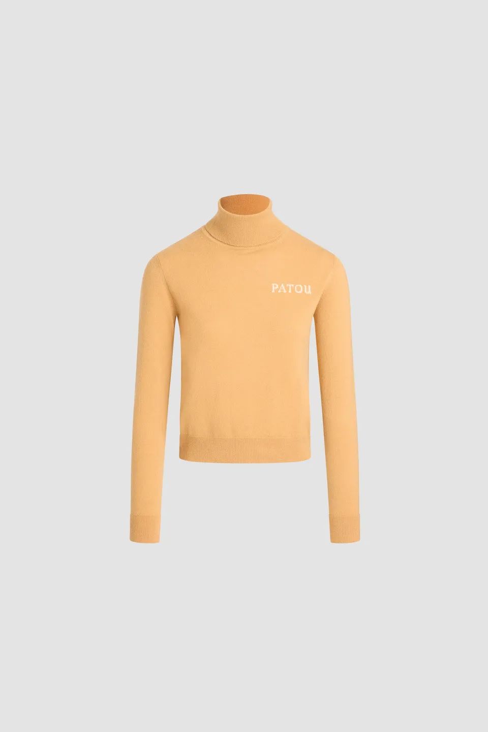 Patou KN308 pull col roulé laine cachemire Amber