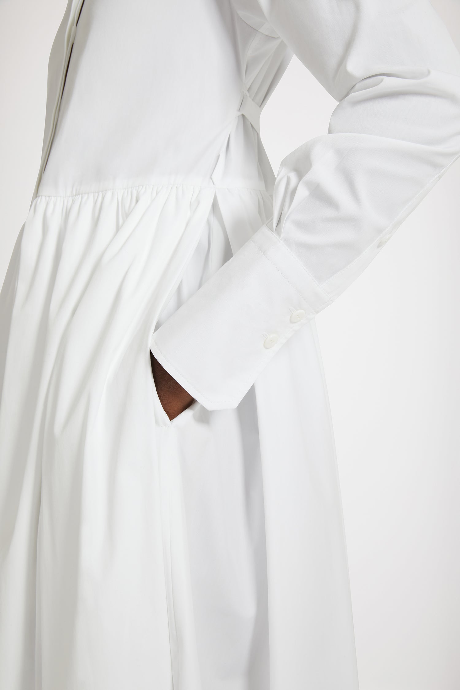 Patou Robe Chemise Midi Coton Bio Blanche 34-44