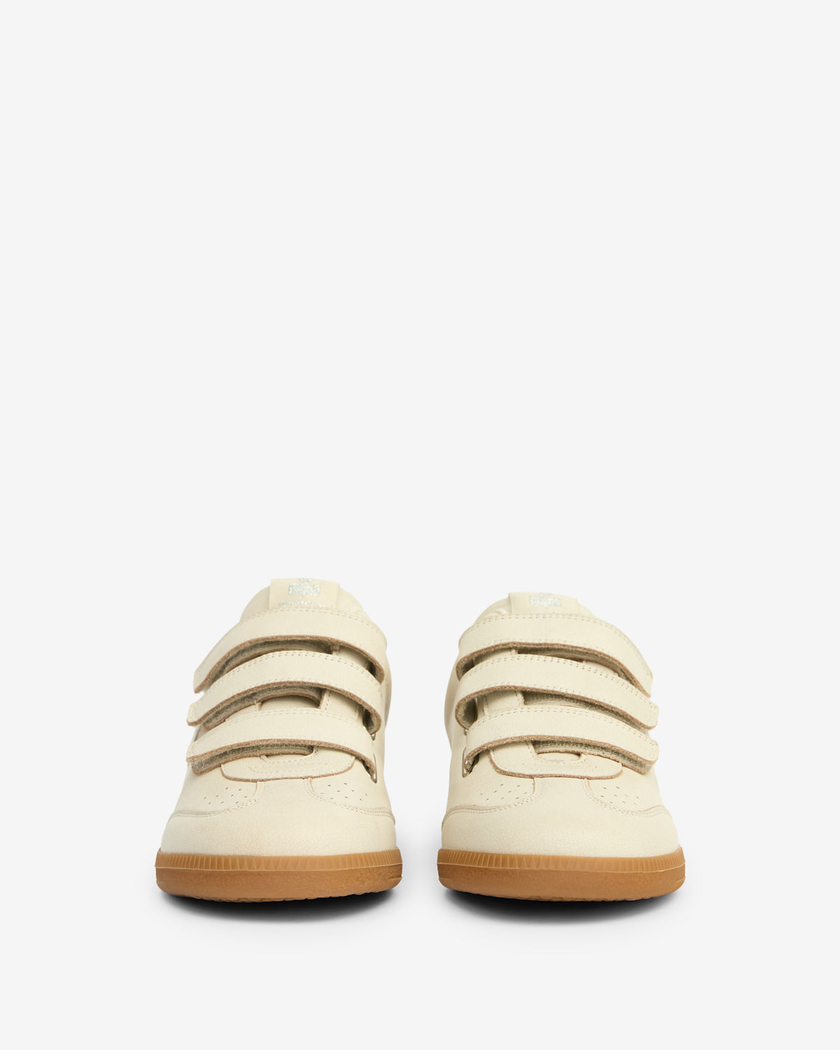 Isabel Marant Beth baskets beige cuir velcro