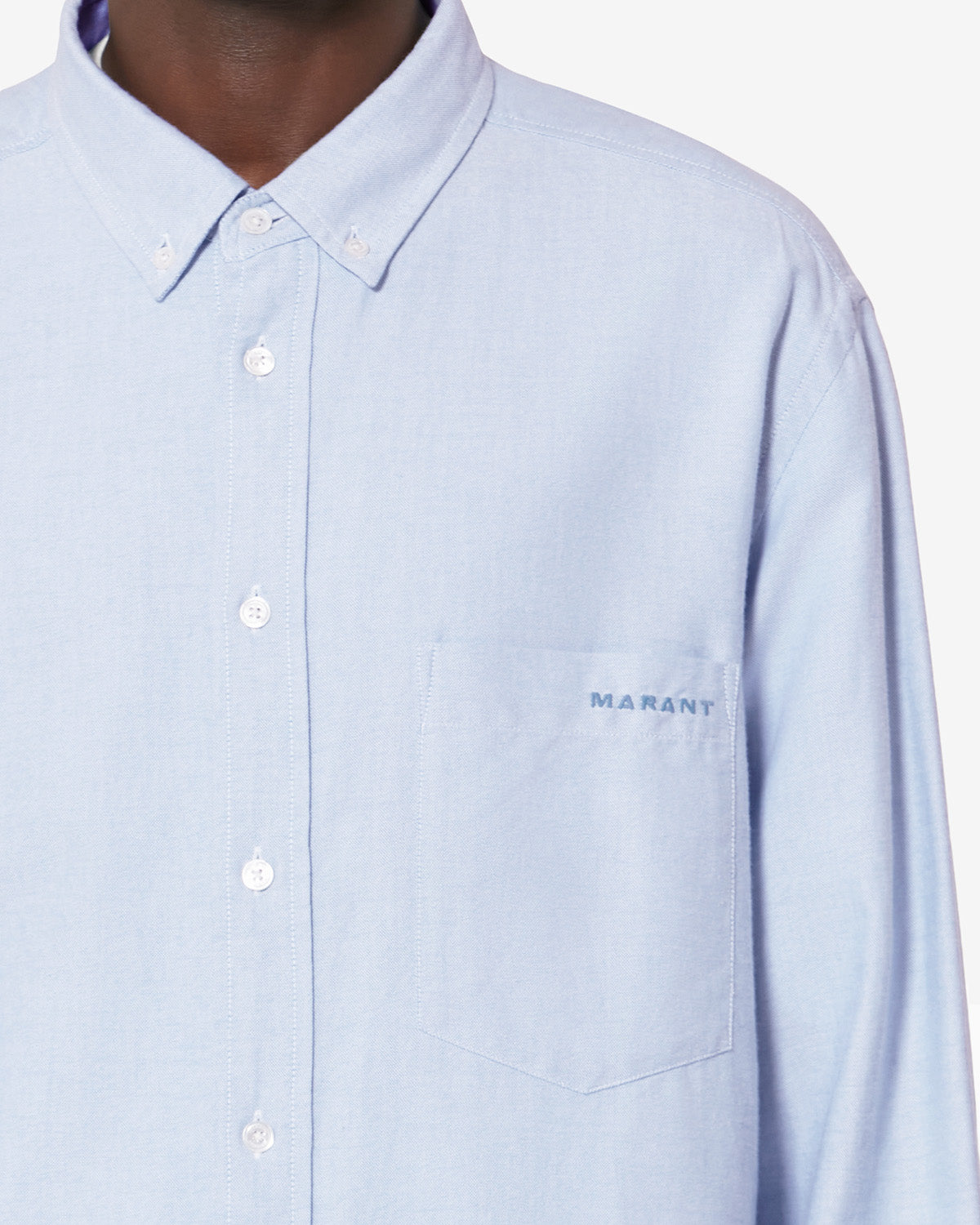 Isabel Marant Jasolo CH0041HA chemise oxford bleu