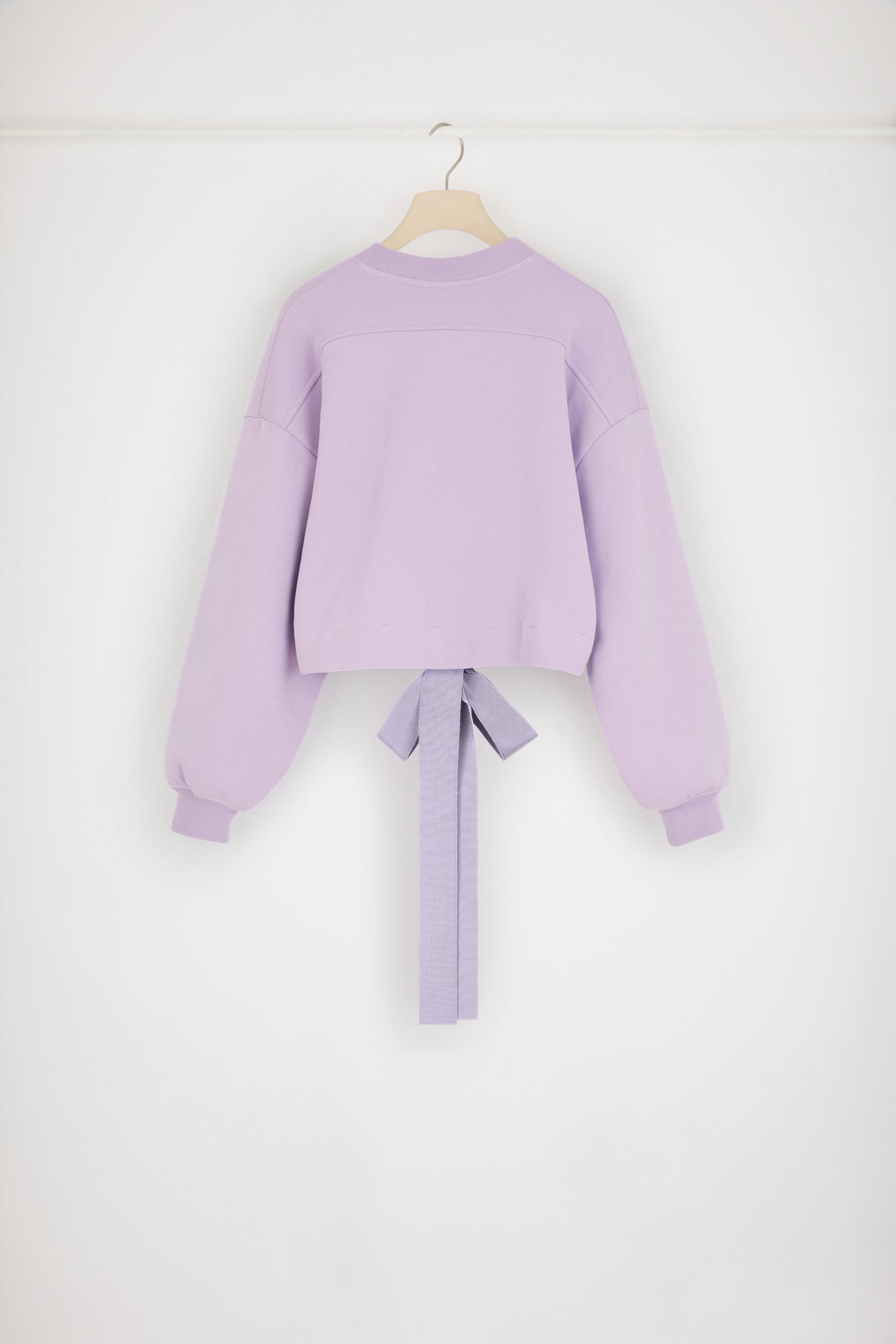 Patou JE054 sweat cropped lilas XS-XXL coton bio