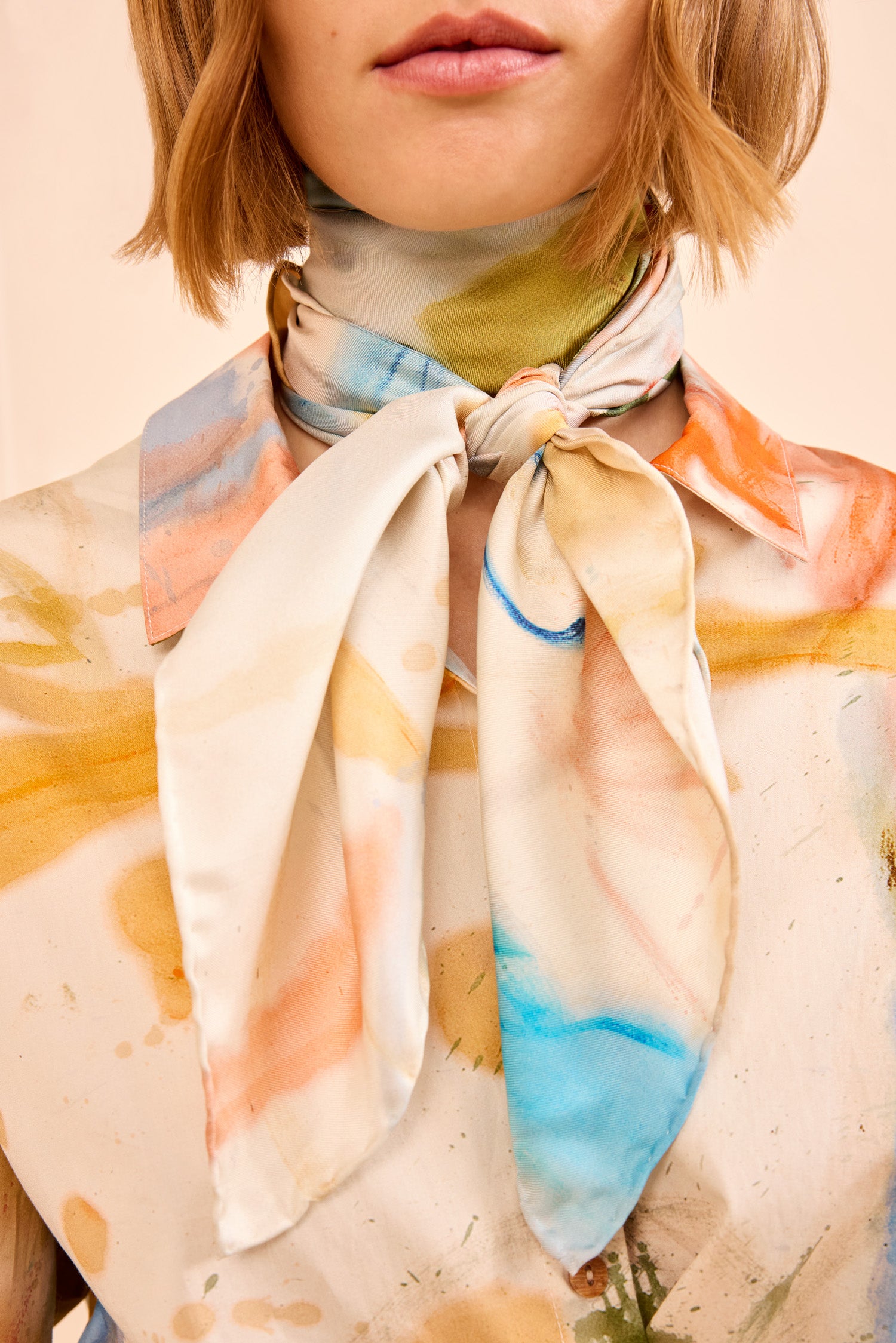 Ulla Johnson Chiara foulard soie Western Dream