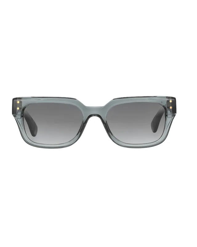 Paul & Joe Lunettes de soleil rectangulaires cristal gris vert catégorie 3