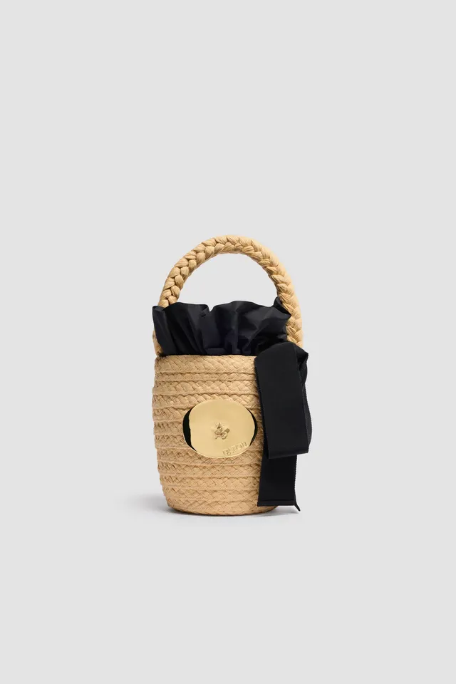 Patou Bags AC061 sac seau vanille TU raphia tressé