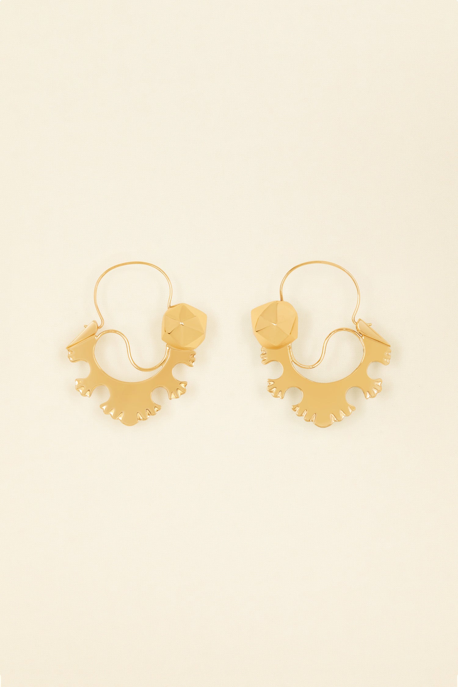 Patou Jewellery JW063 boucles d'oreilles laiton doré