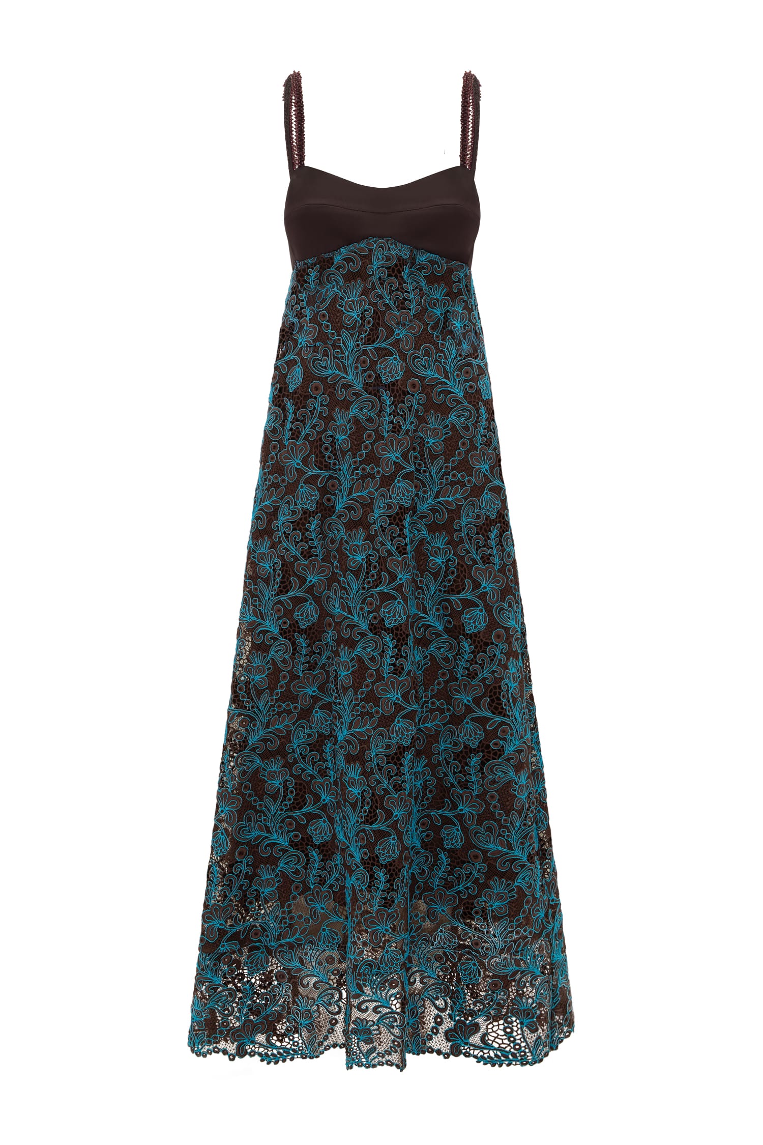 Alemäis Francine robe midi dentelle col cœur