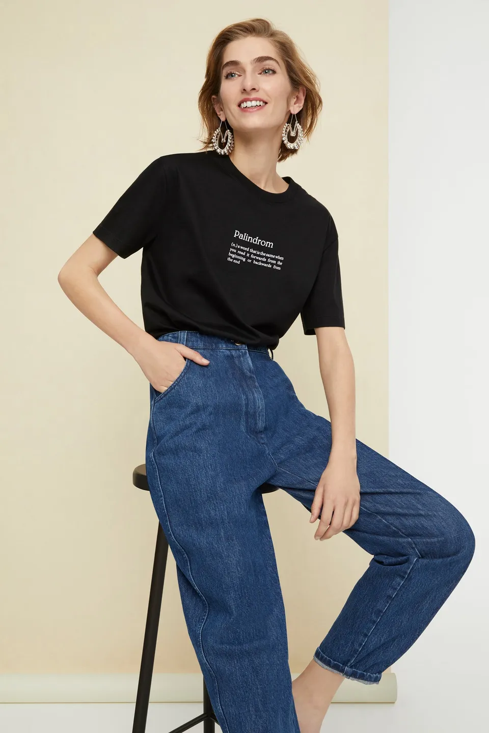 Patou JE002 t-shirt coton bio noir Palindrom
