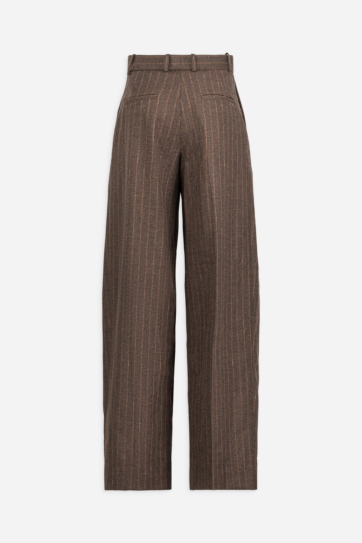 Paul & Joe Elfe Pantalon à plis twill laine rayé large