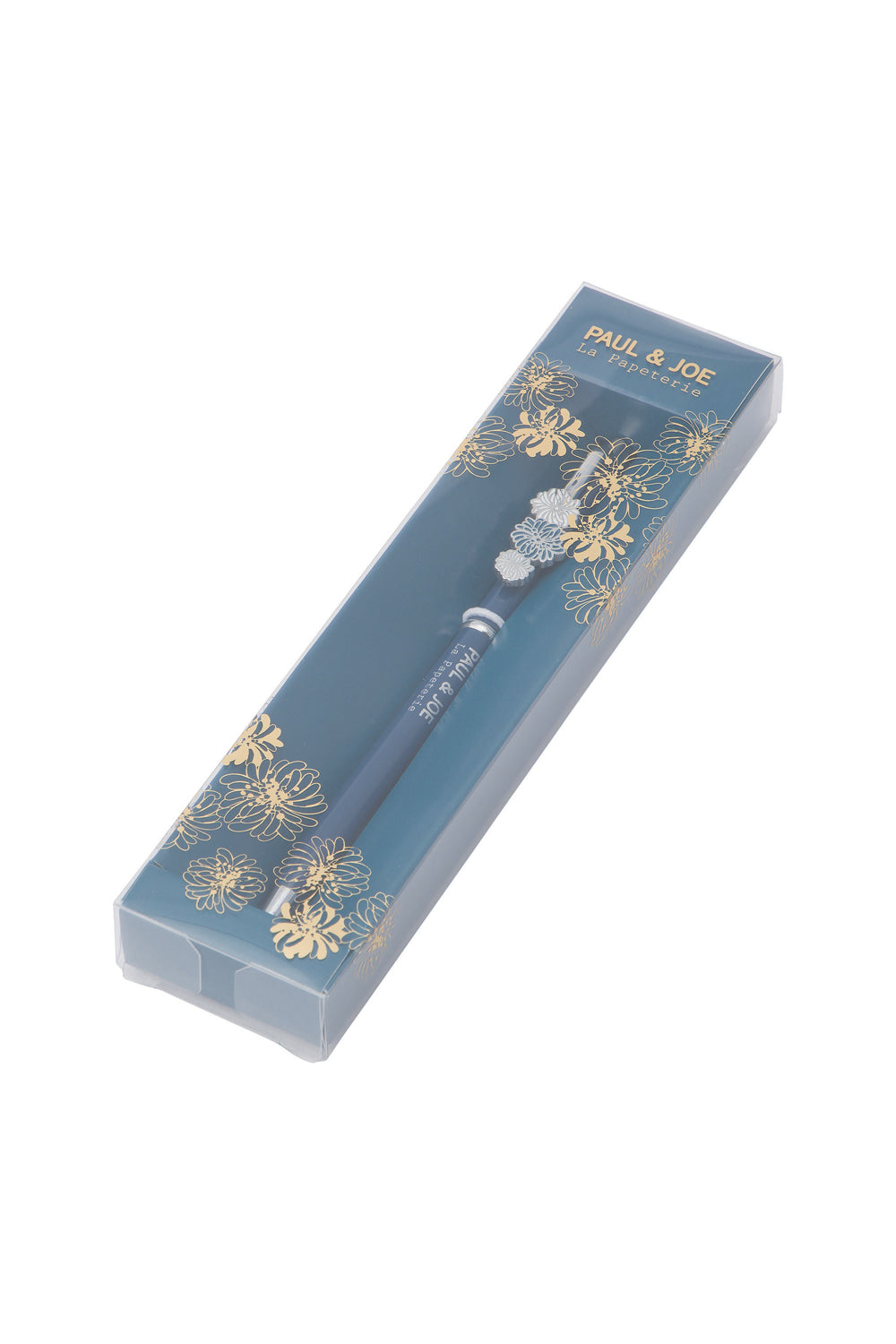Paul & Joe stylo bille bleu marine fleurs TU