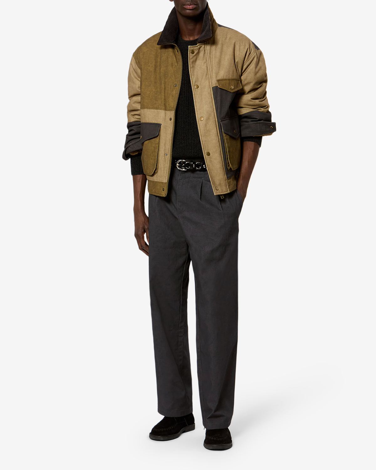 Isabel Marant Yostin pantalon café coton loose