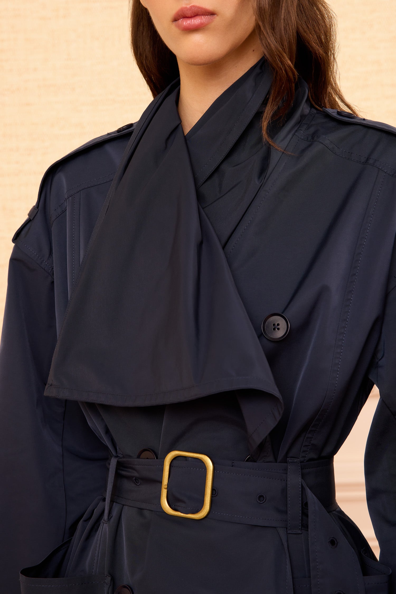 Ulla Johnson Marcelle PF261201 trench Midnight ceinturé