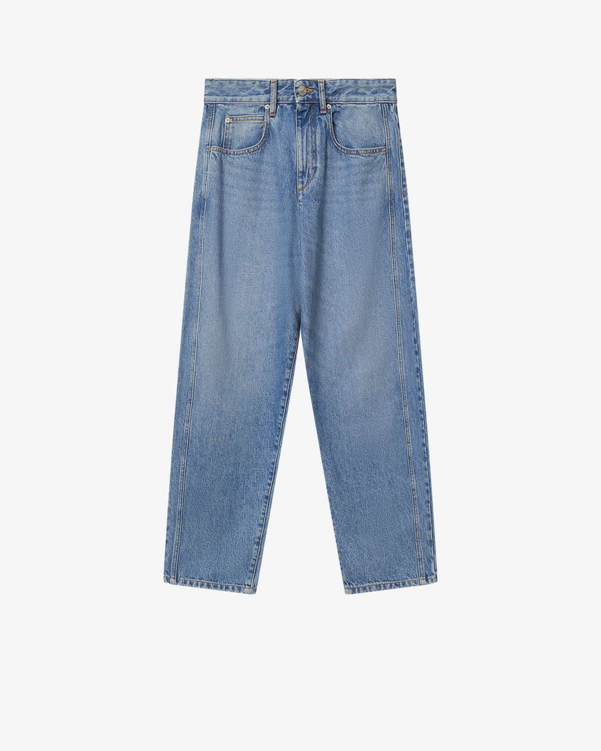 Isabel Marant Oriane jean barrel bleu clair délavé