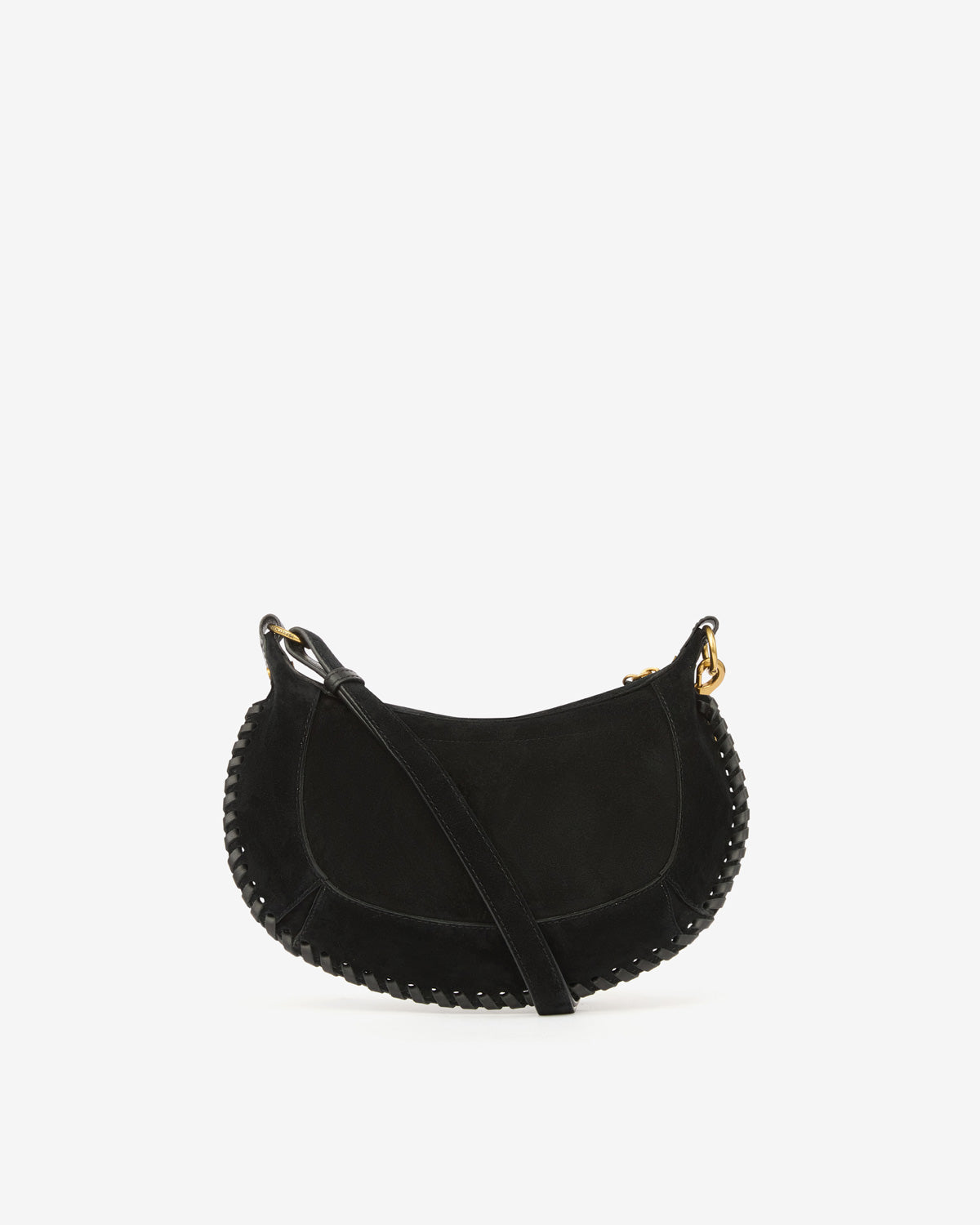 Isabel Marant Oskan Moon sac cuir velours noir