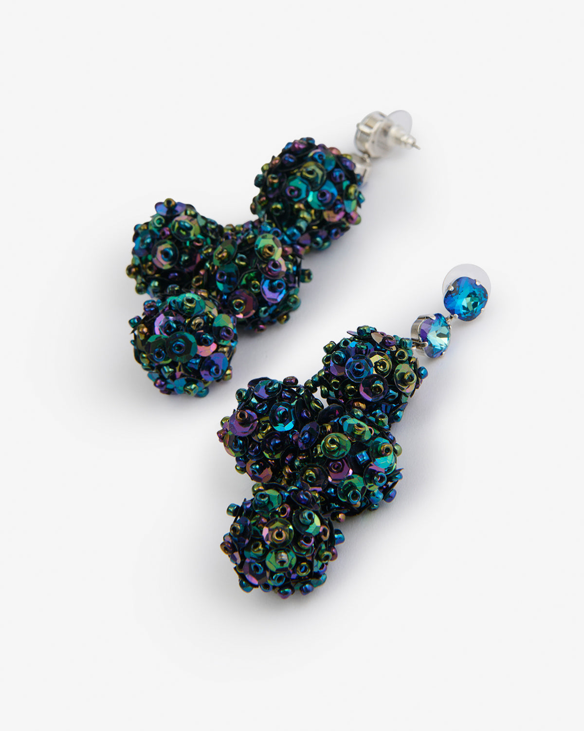 Isabel Marant Gia boucles d'oreilles bleu argenté