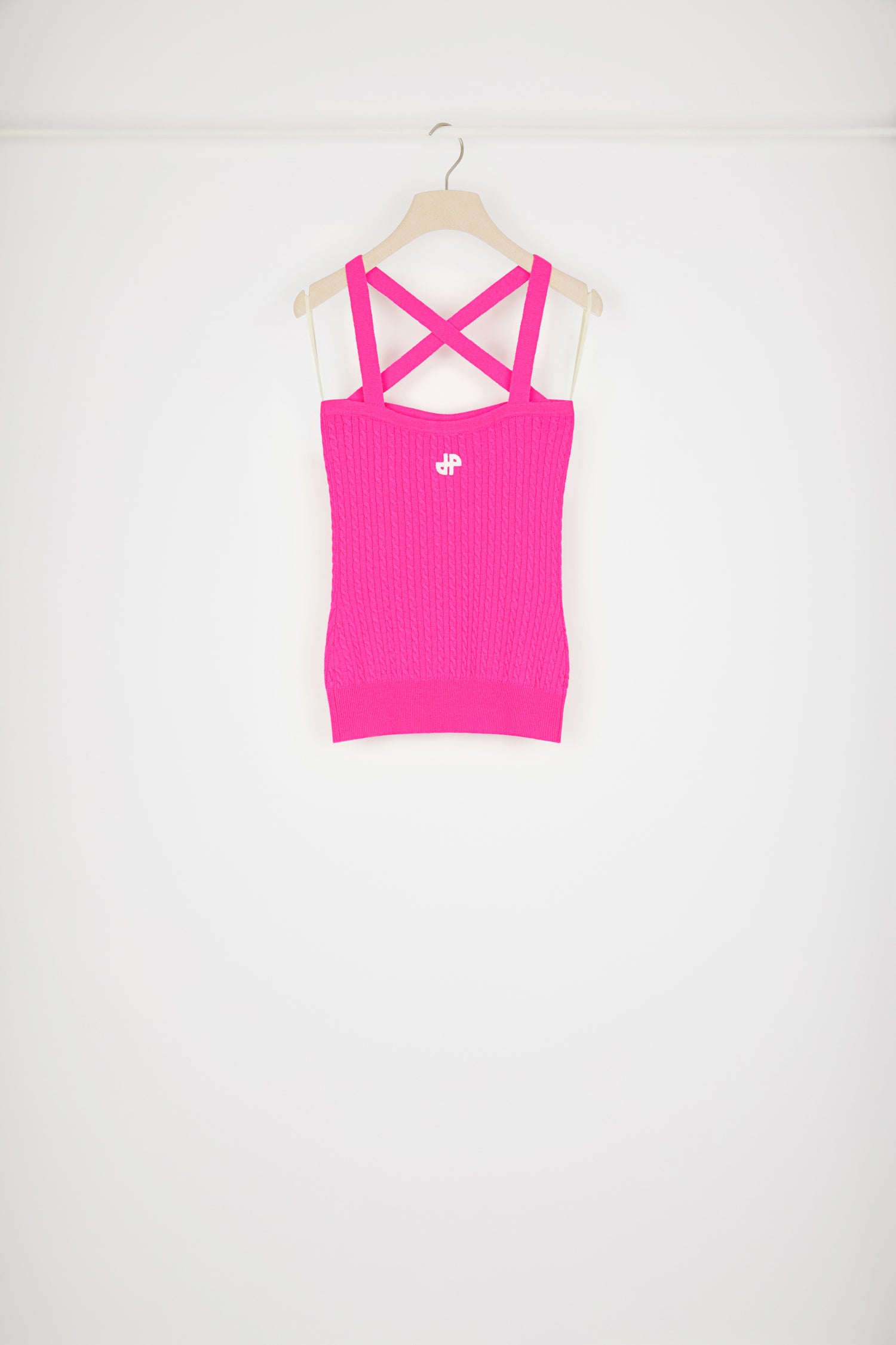 Patou Top Maille Laine Cachemire Rose Begonia