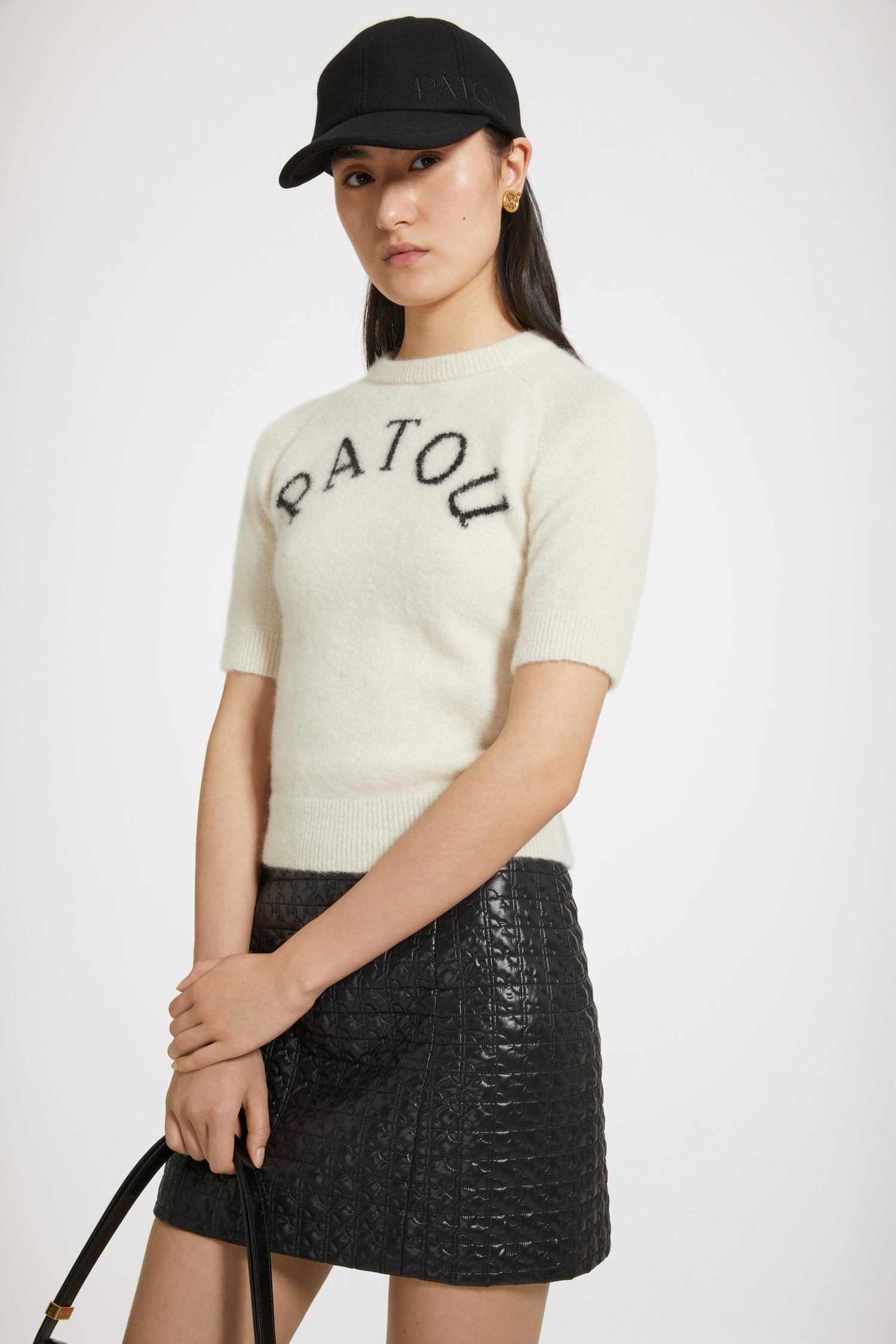 Patou Knitwear KN149 top jacquard Avalanche alpaga