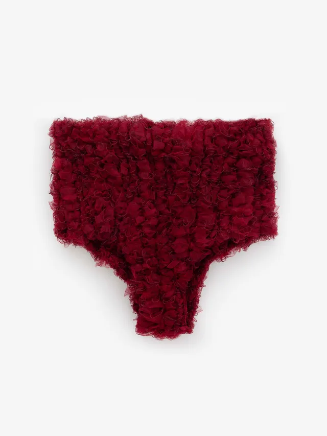 Ester Manas Mesh & Wool Brief culotte laine taille haute