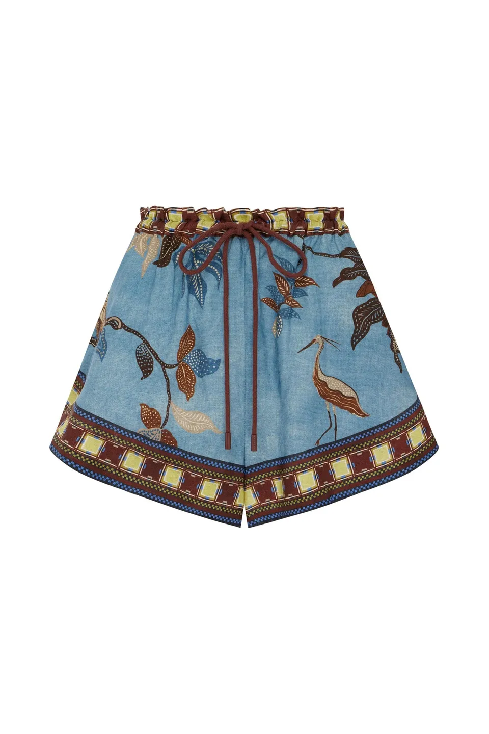 Alemäis Georgie Short short lin imprimé botanique