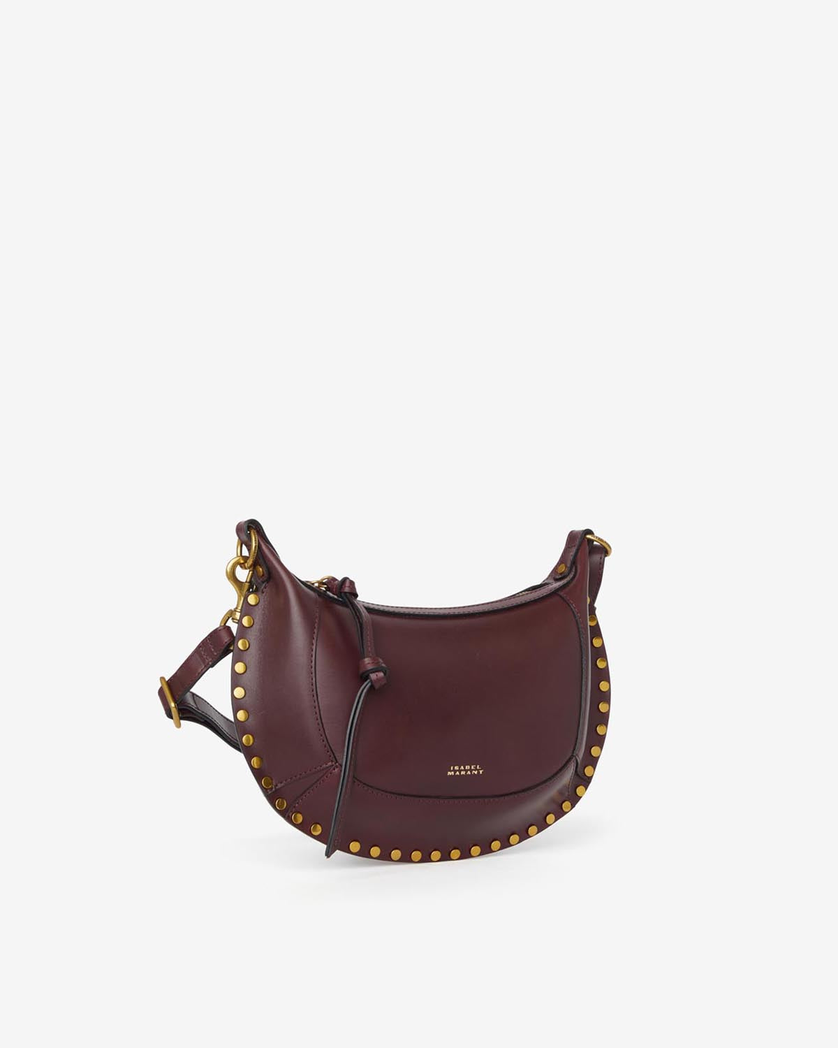 Isabel Marant Oskan Moon sac cuir bordeaux bandoulière