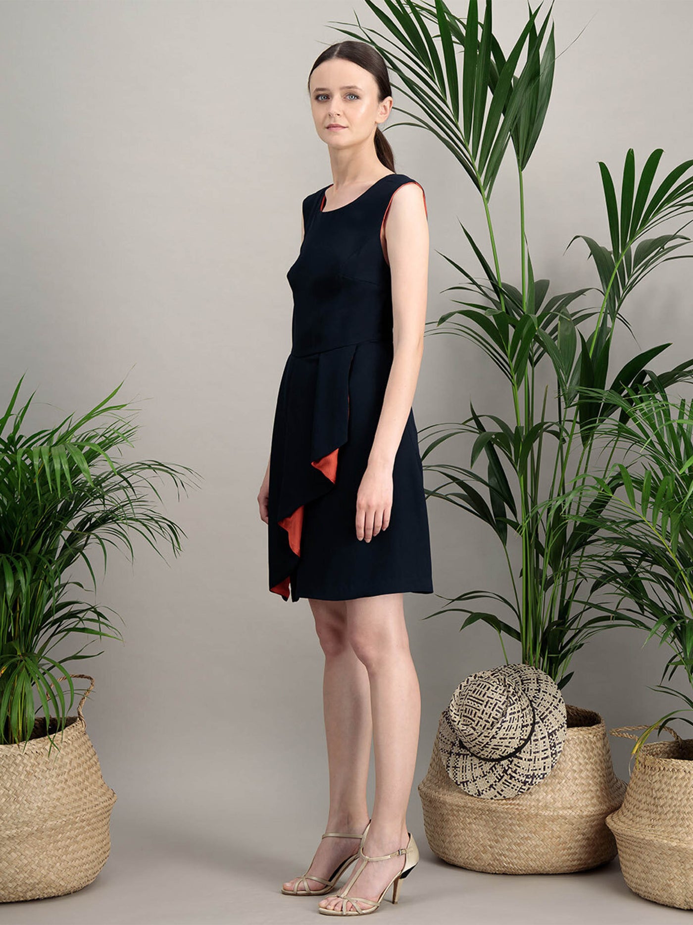 Anahide Saint André Chaos robe cocktail courte viscose soie