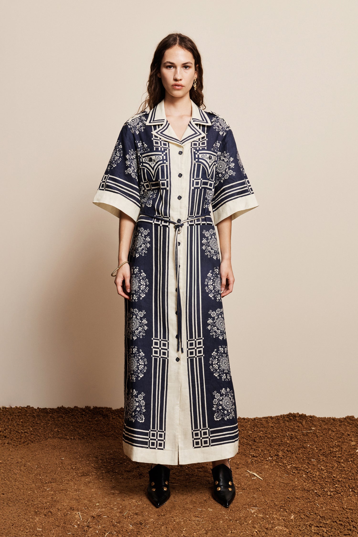 Alemäis Banderra Linen robe chemise lin taille 10