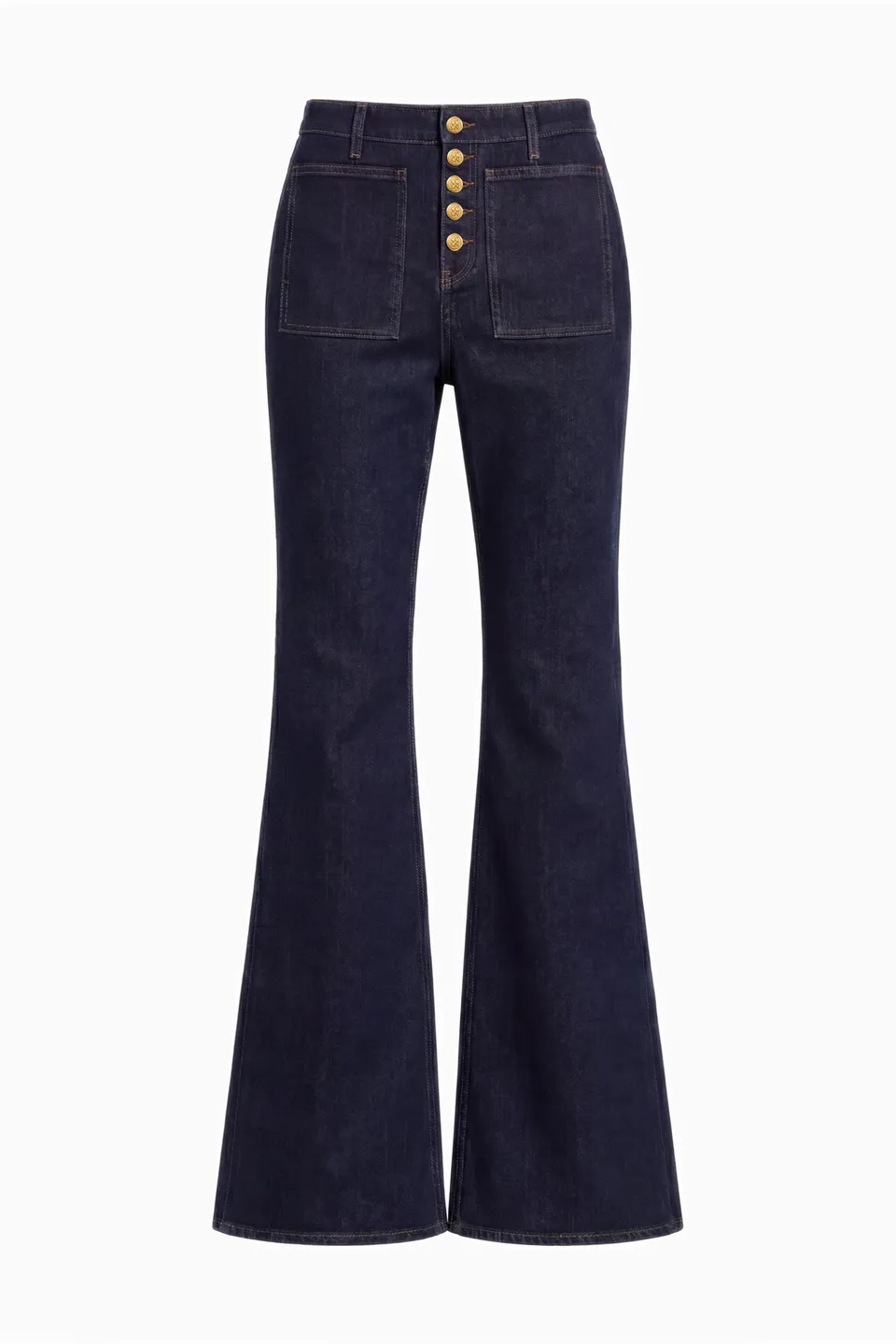 Ulla Johnson Denim Jean Lou Tigris bleu stretch