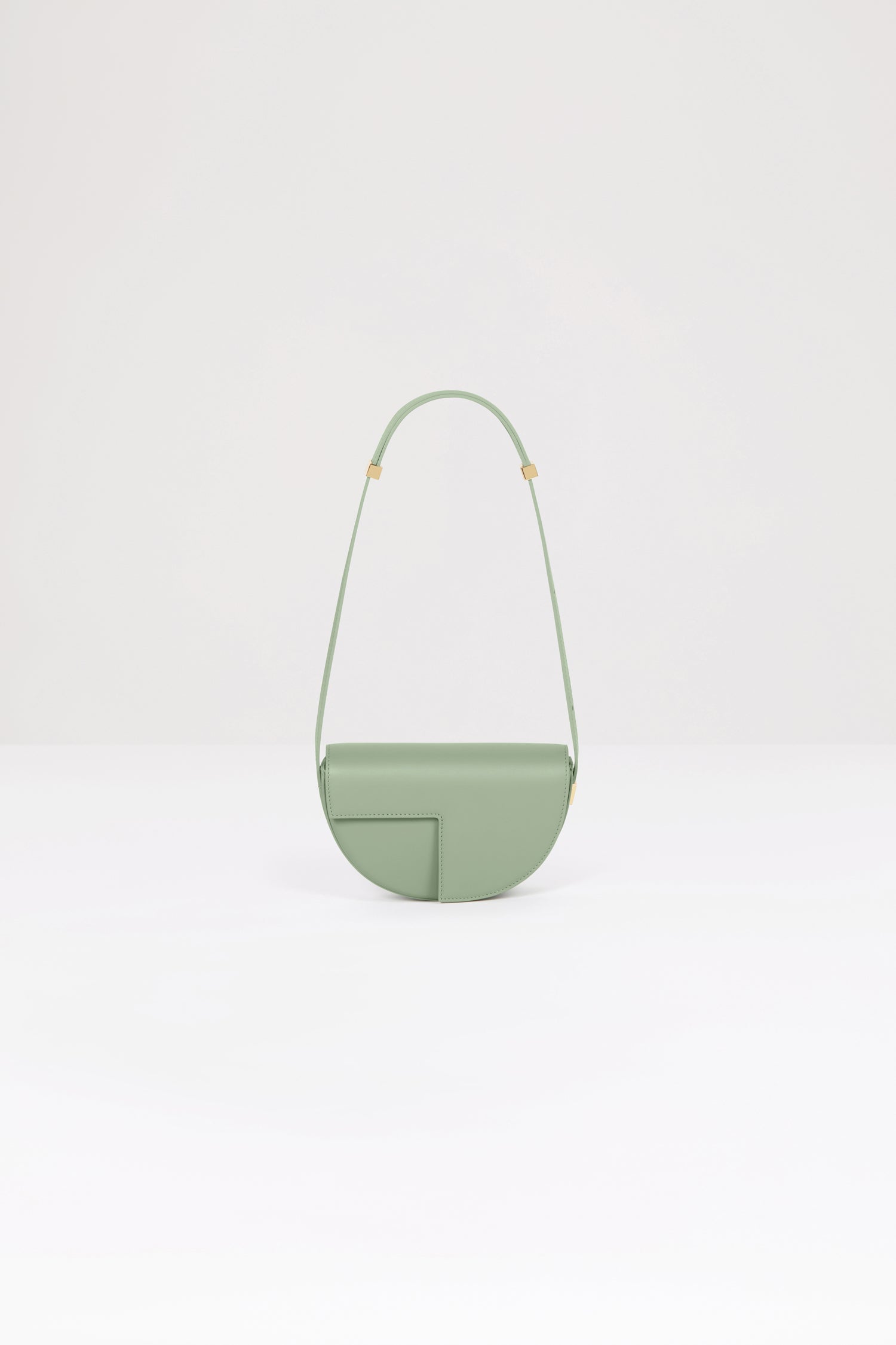 Patou BA003 sac Le Petit Patou cuir vert Dark Almond 20cm