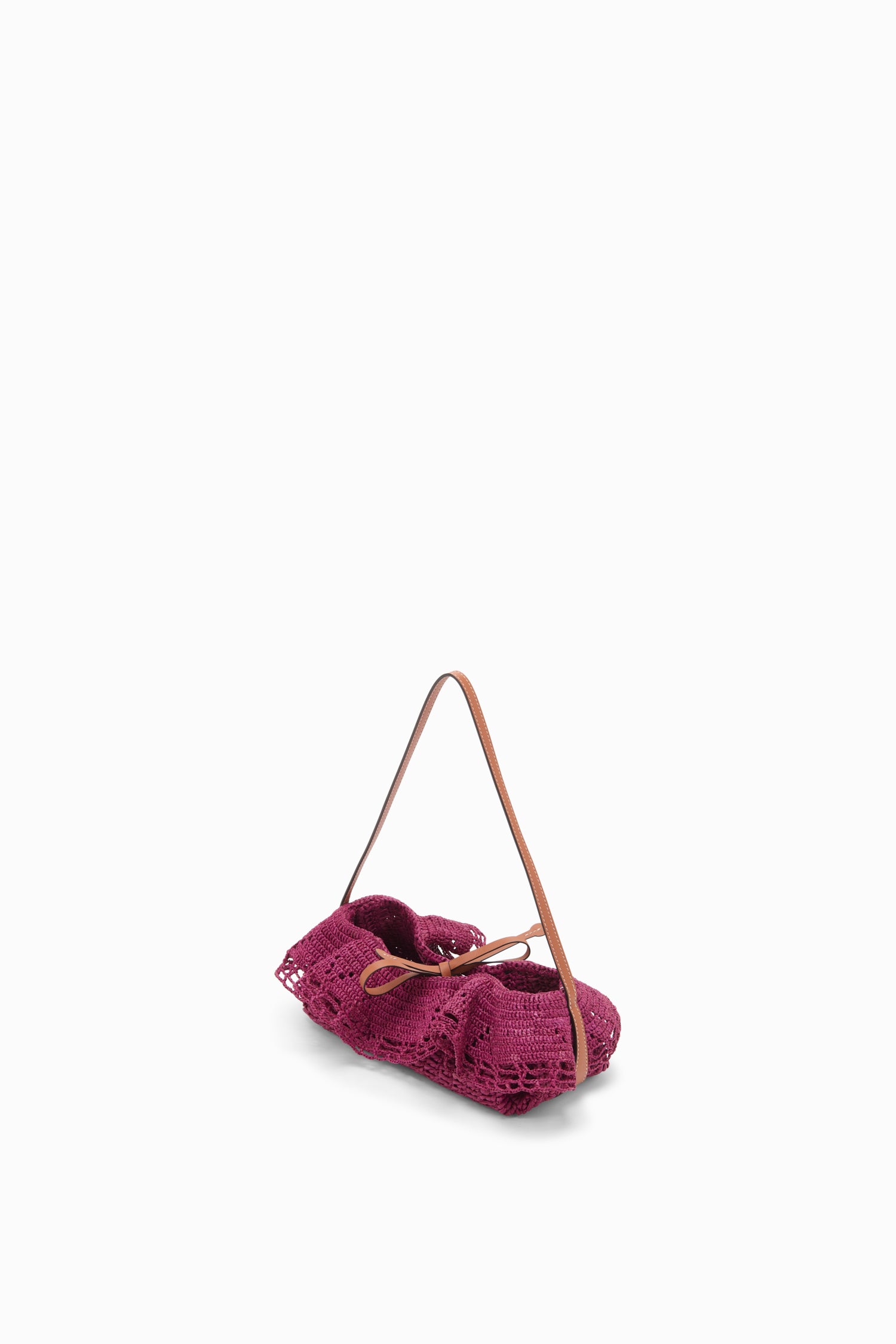 Ulla Johnson Marina pochette raphia orchid