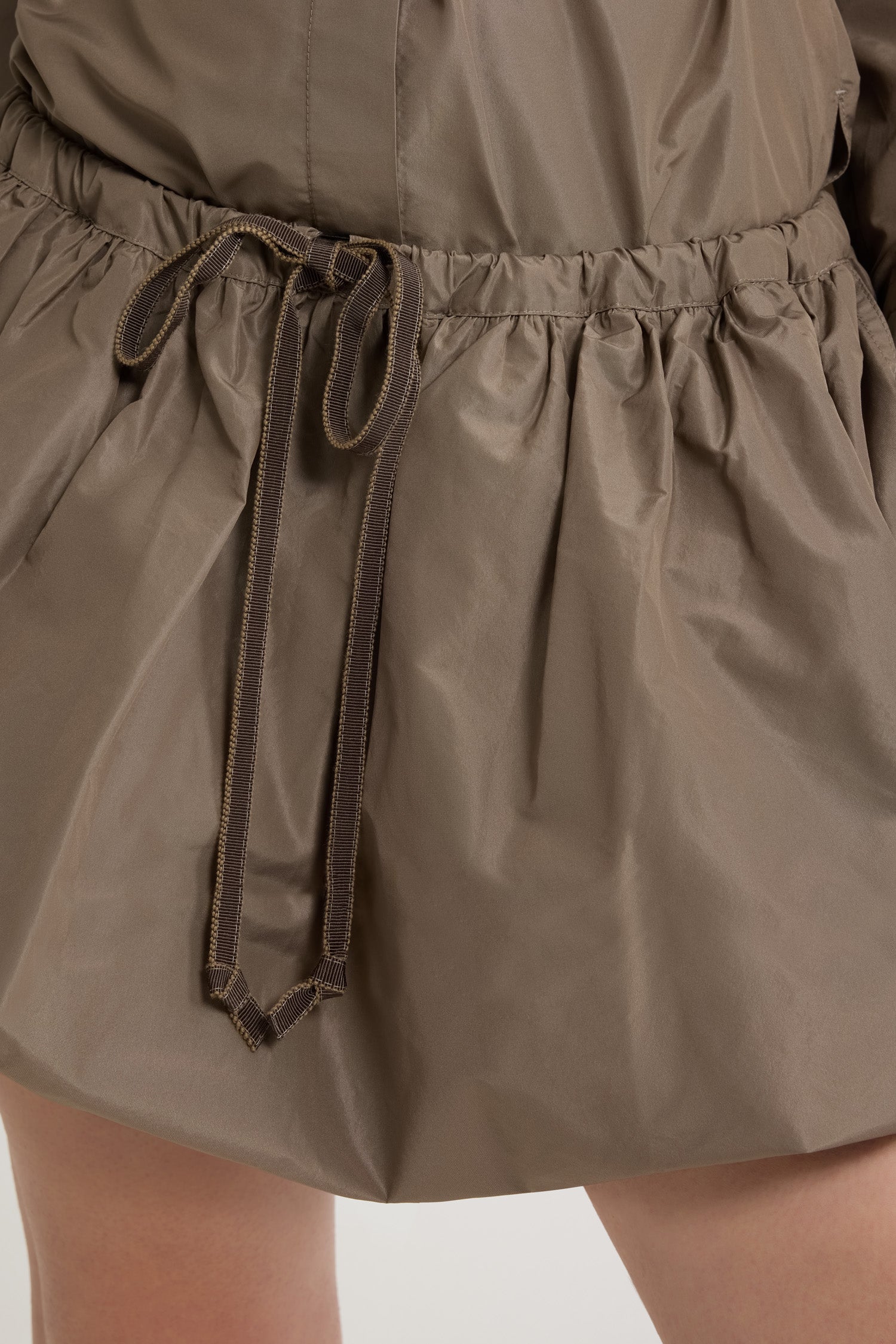 Patou P25SK0810011809B mini jupe faille recyclée Mocha