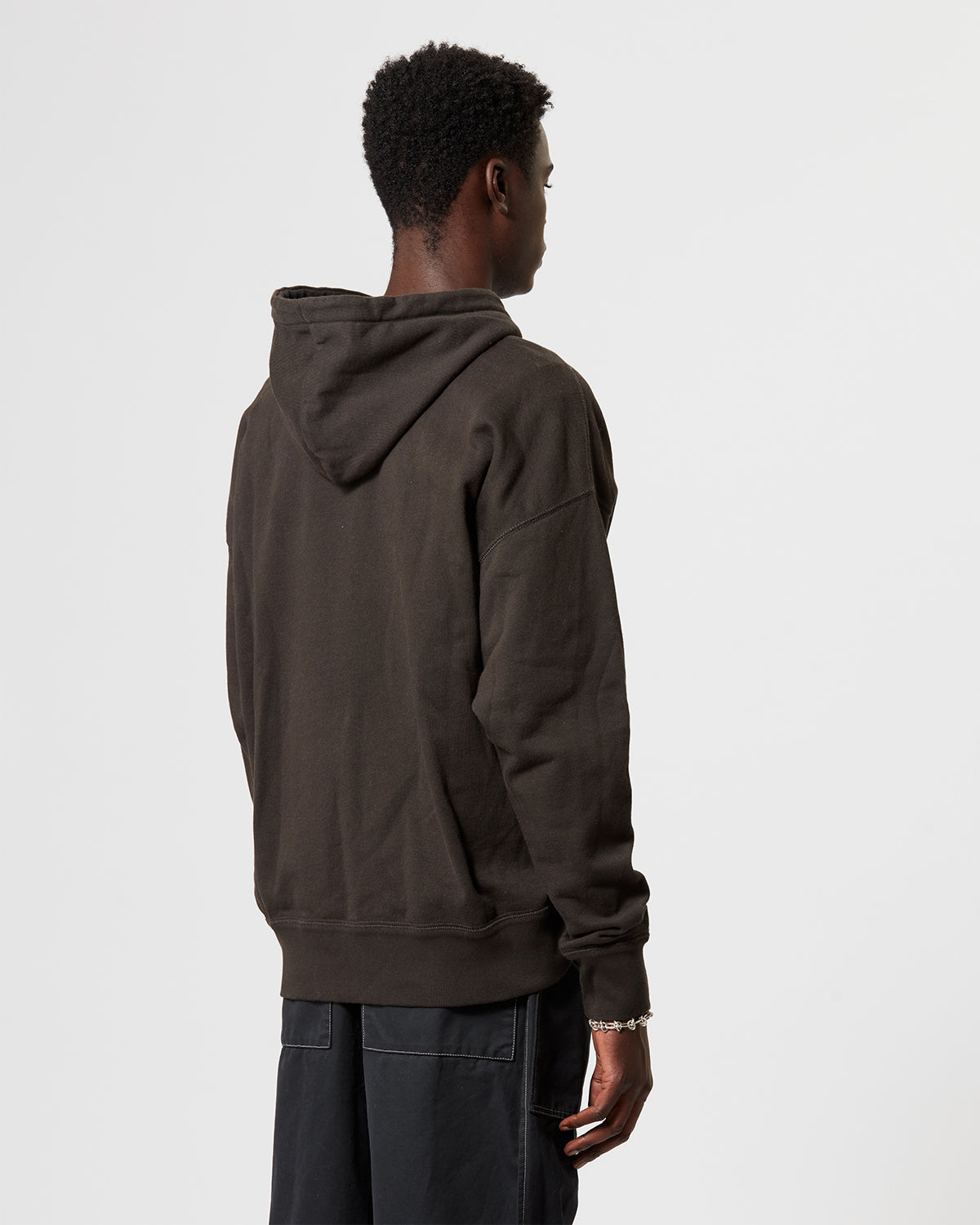 Isabel Marant Miley SW0027HA sweat capuche coton noir délavé