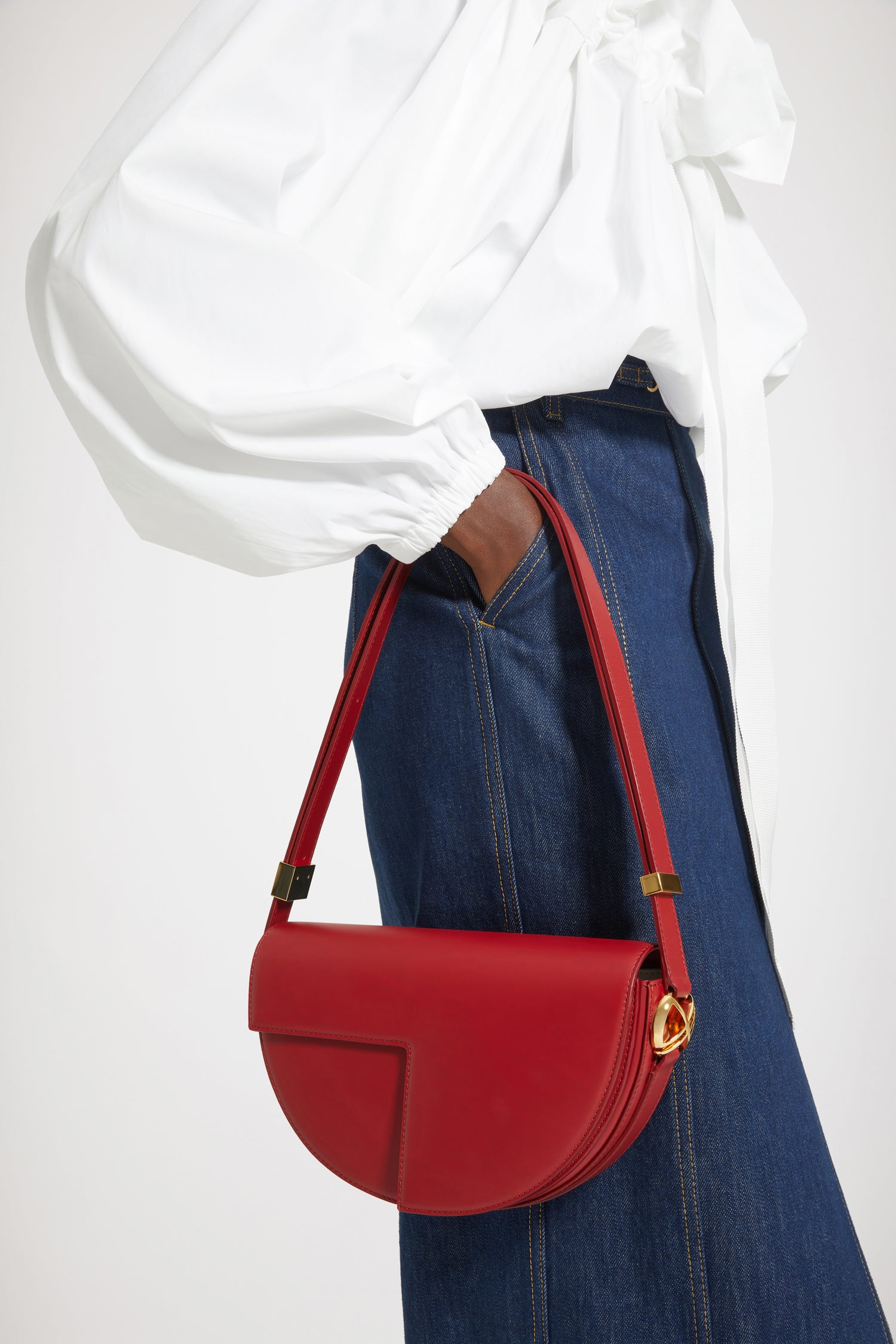 Patou Le Patou BA001 sac cuir Ruby Wine TU édition 40