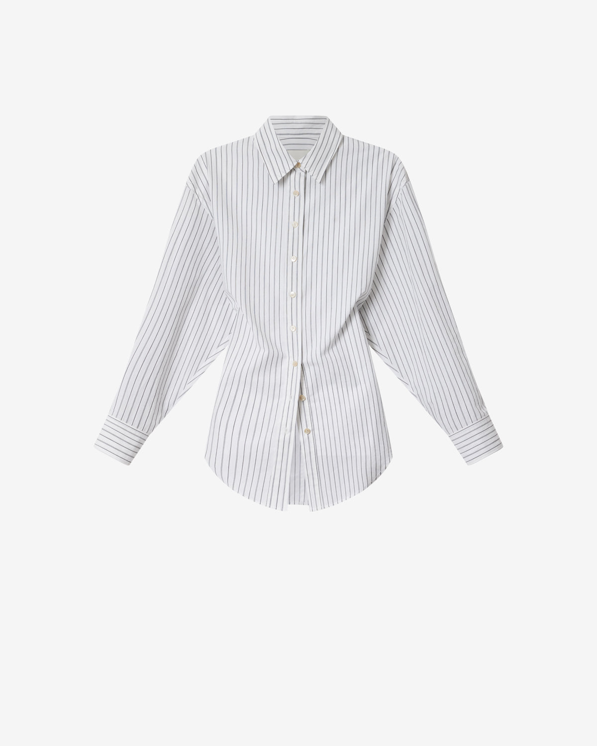 Isabel Marant Aurora chemise rayée blanc-noir