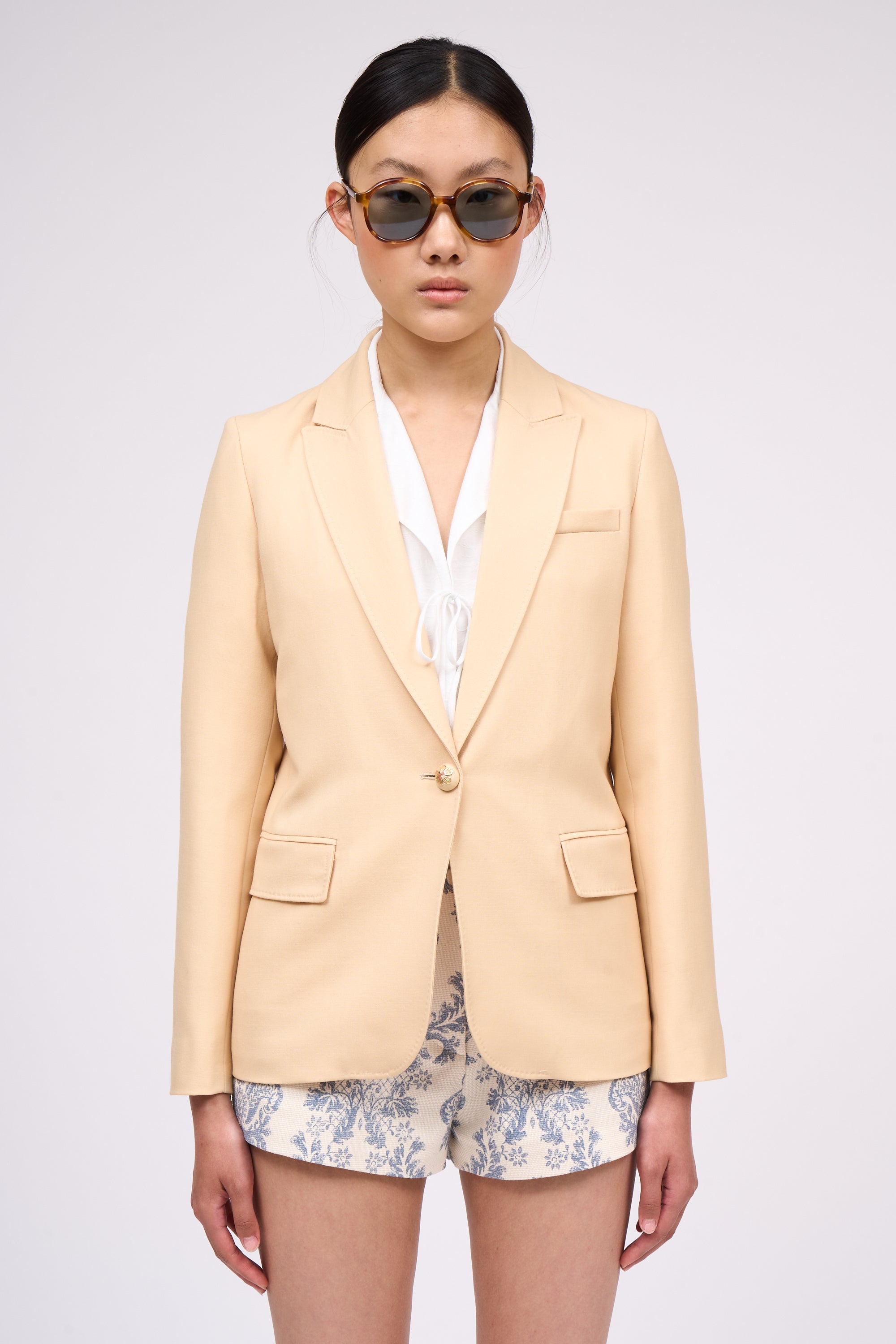 Paul & Joe Zalana veste tailleur simple croisure drap de laine