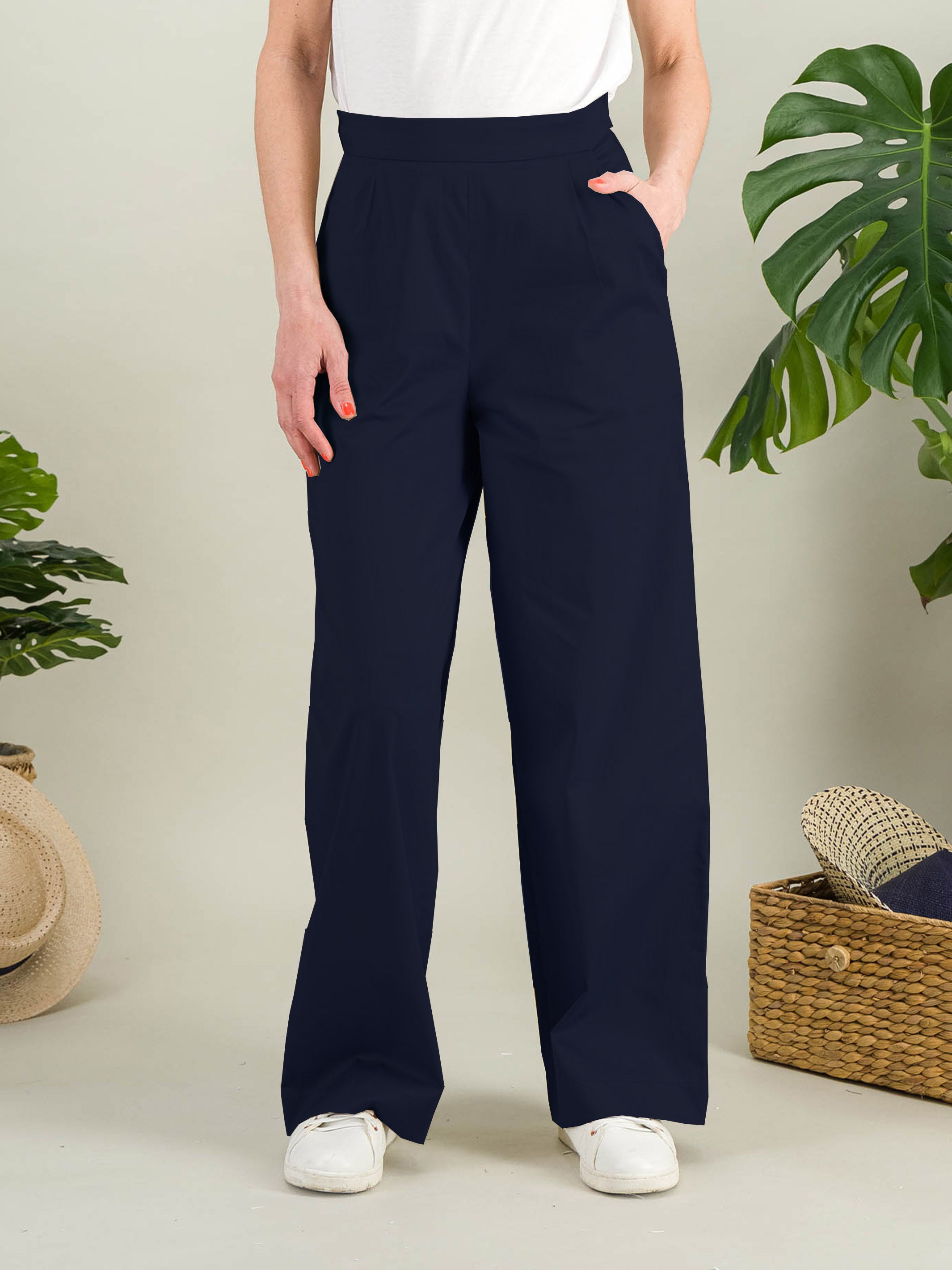 Anahide Saint André MARIUS pantalon large coton beige 38